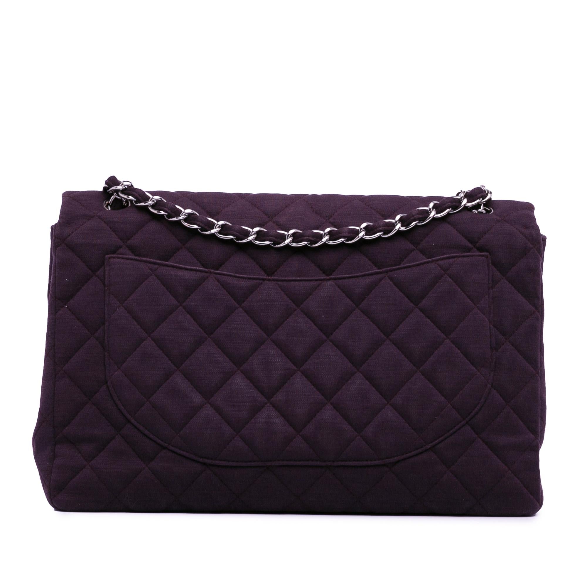 Chanel Maxi Classic Jersey Single Flap (SHG-0jPdOf)