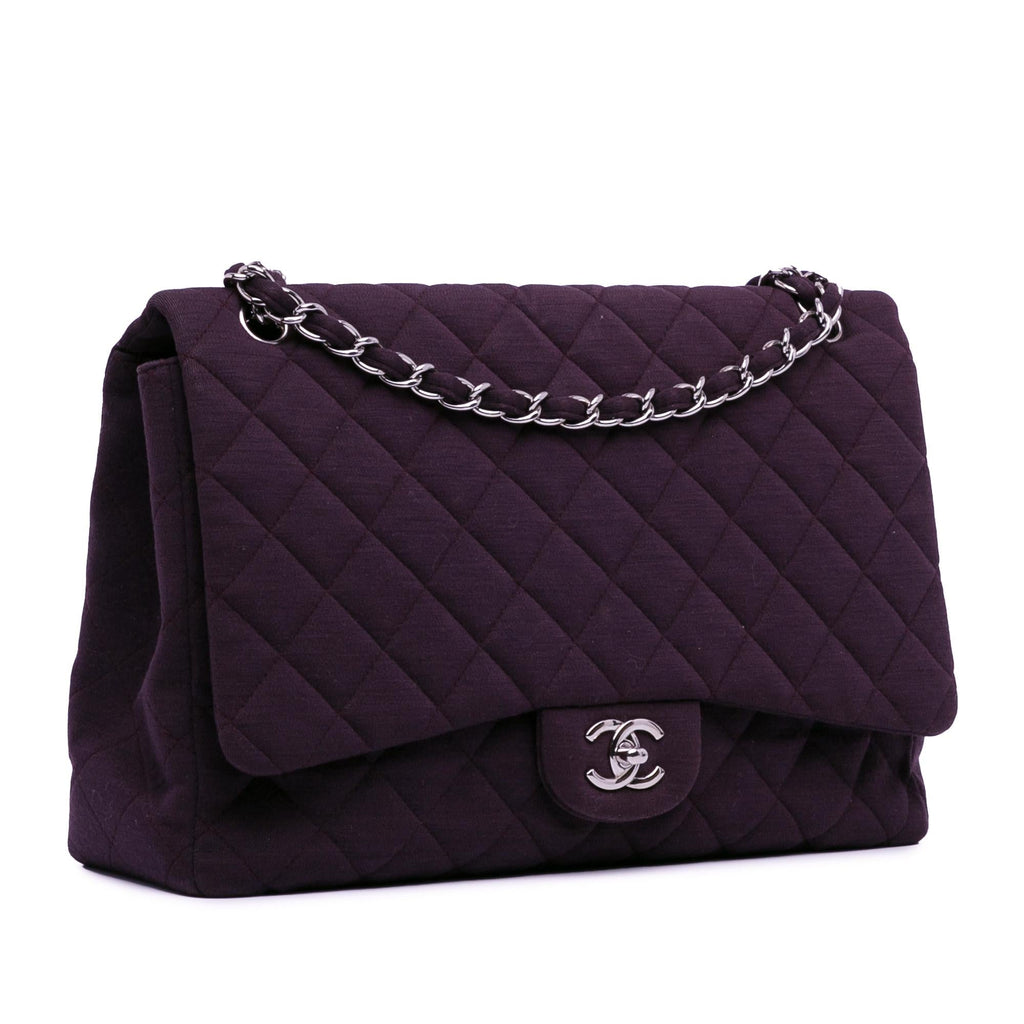 Chanel Maxi Classic Jersey Single Flap (SHG-0jPdOf)