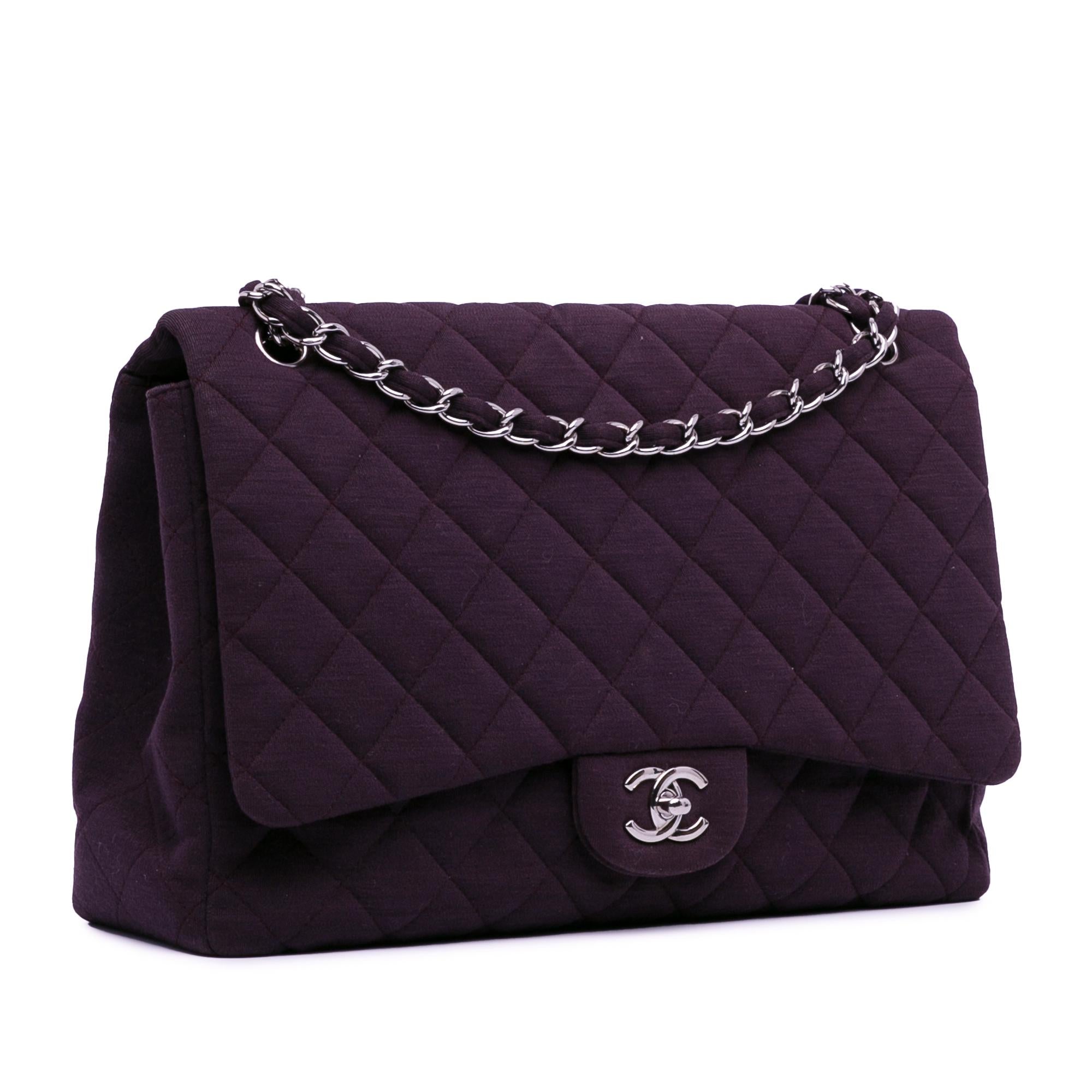 Chanel Maxi Classic Jersey Single Flap (SHG-0jPdOf)