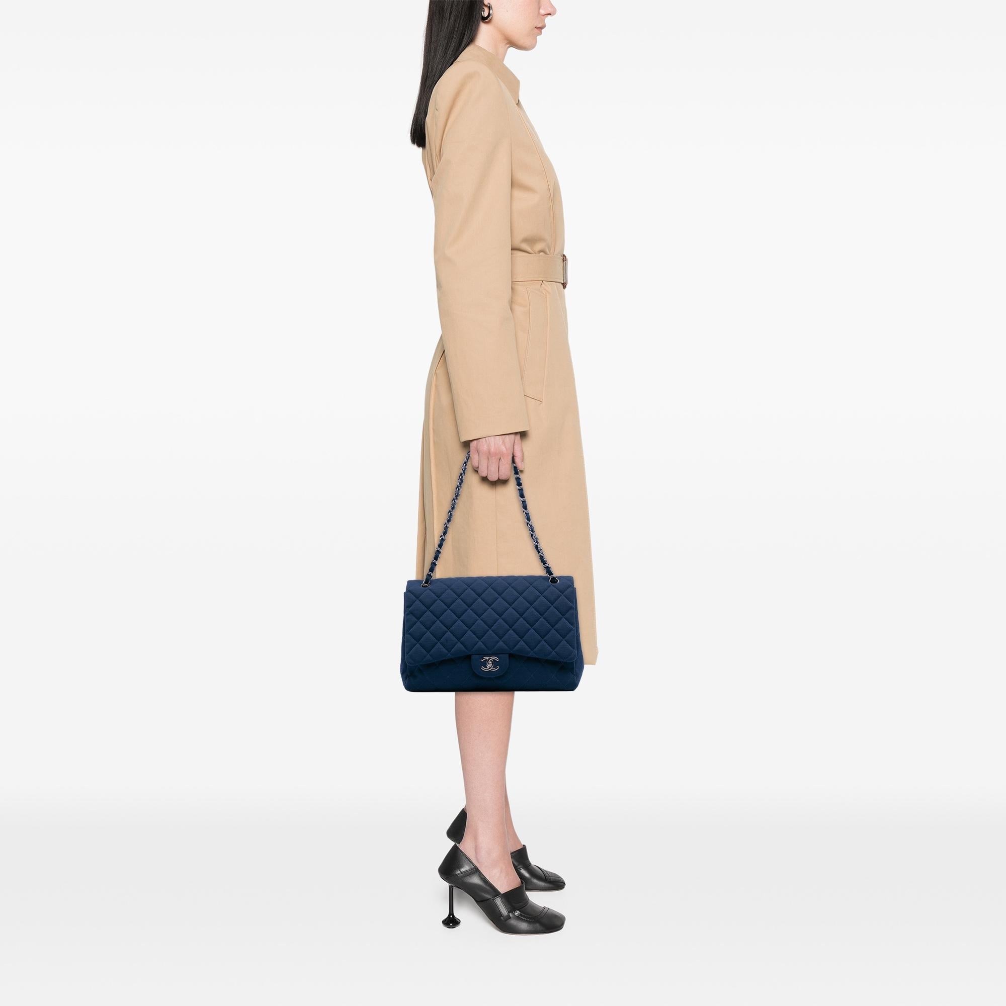 Chanel Maxi Classic Jersey Single Flap