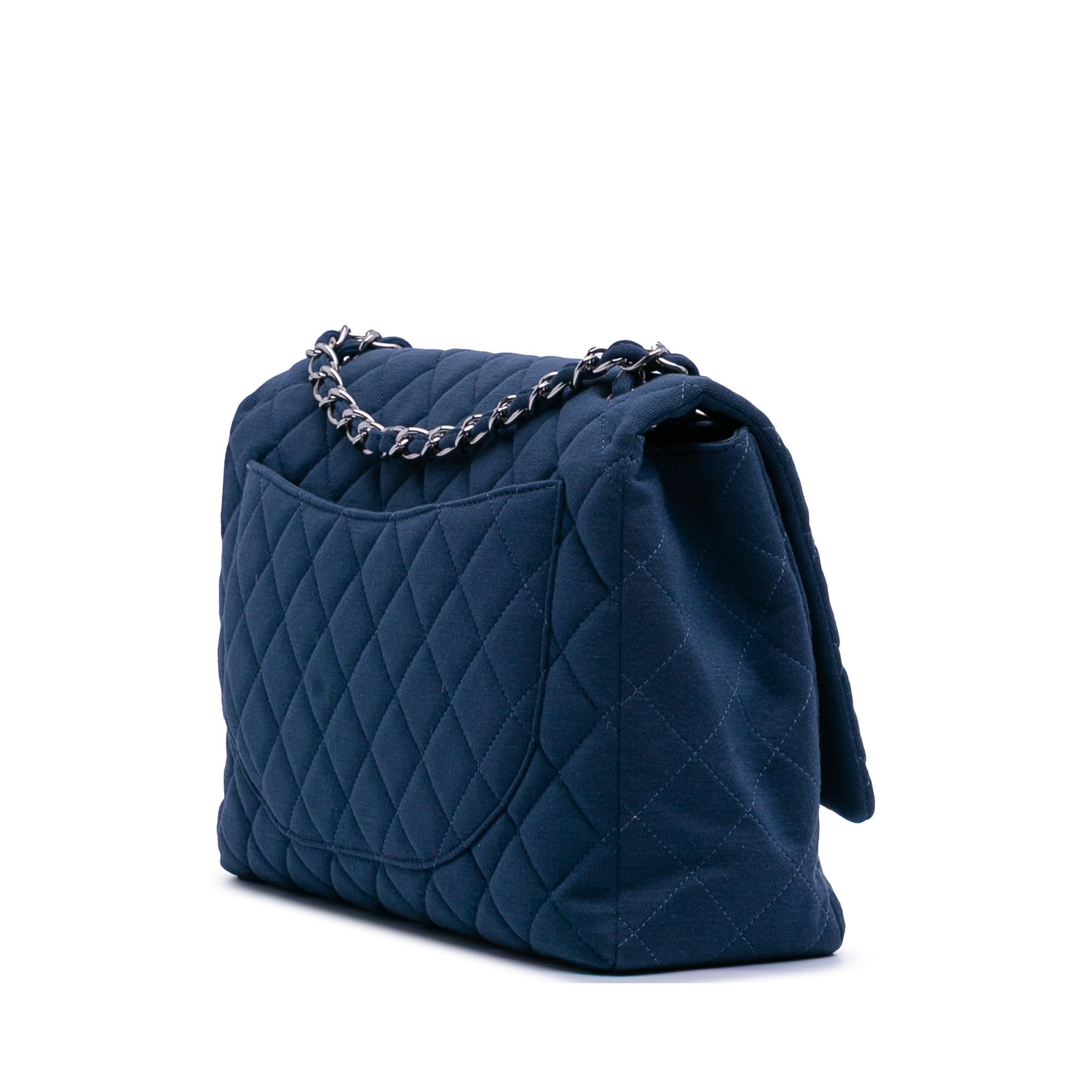 Chanel Maxi Classic Jersey Single Flap