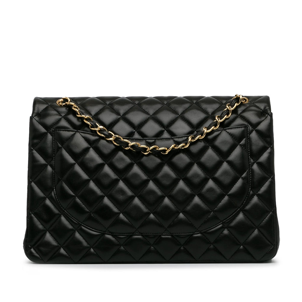 Chanel Maxi Classic Lambskin Double Flap (SHG-UilY6L)