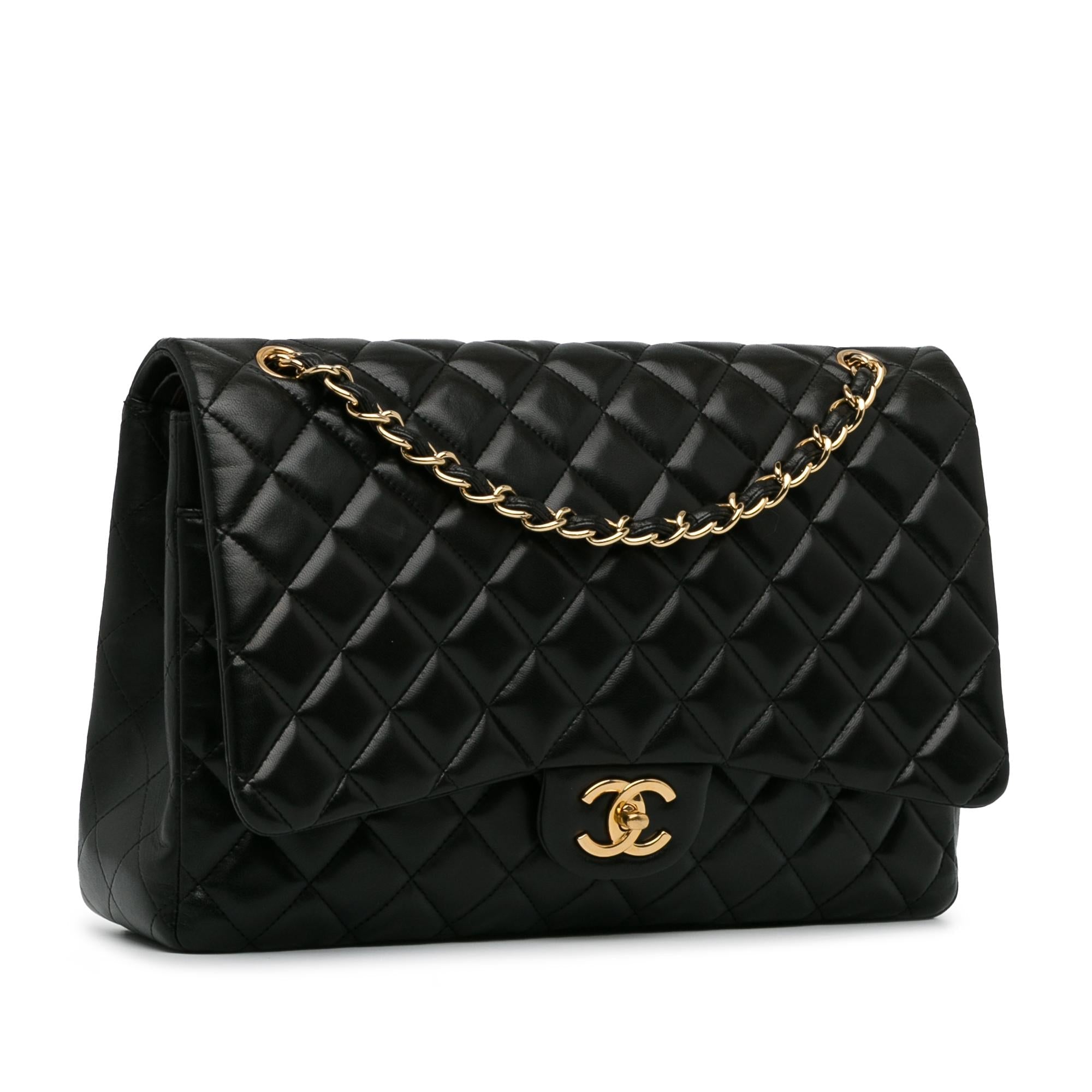 Chanel Maxi Classic Lambskin Double Flap (SHG-UilY6L)