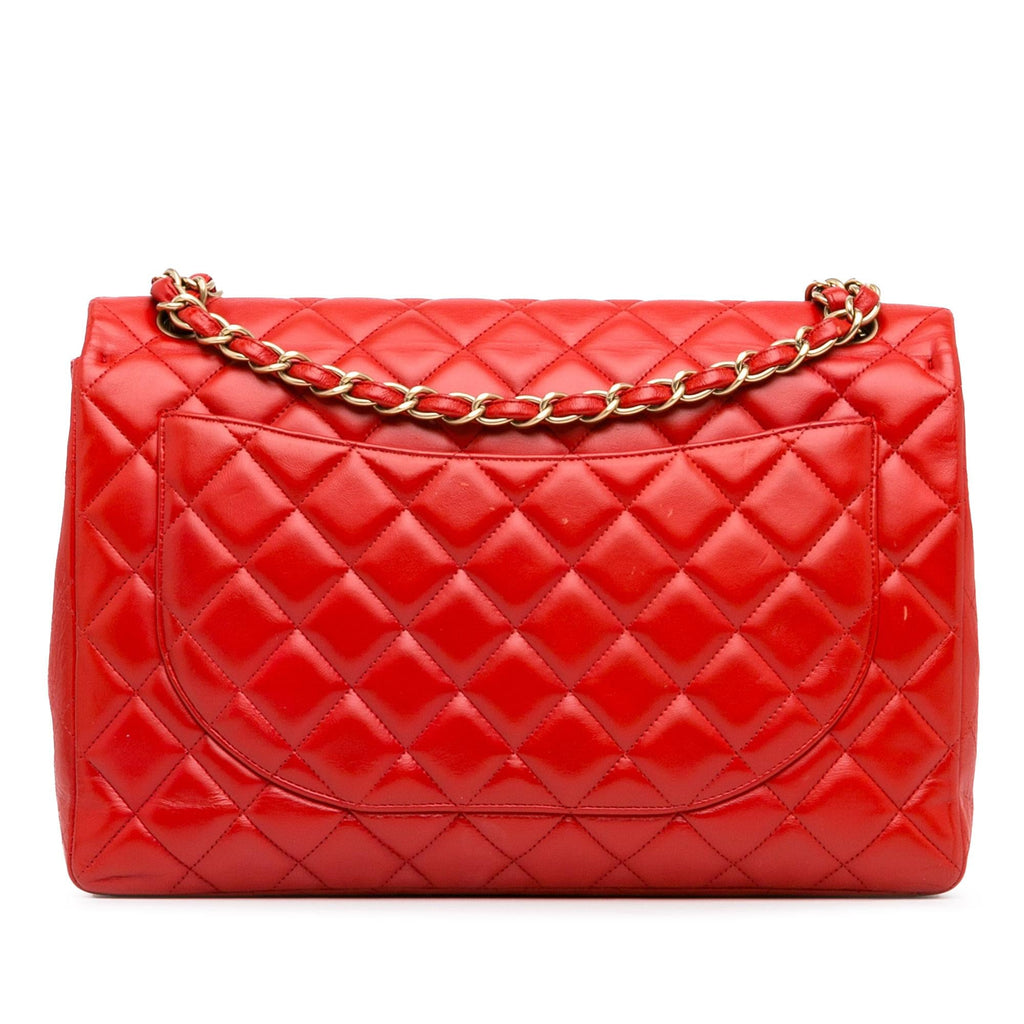 Chanel Maxi Classic Lambskin Single Flap (SHG-utLlb3)