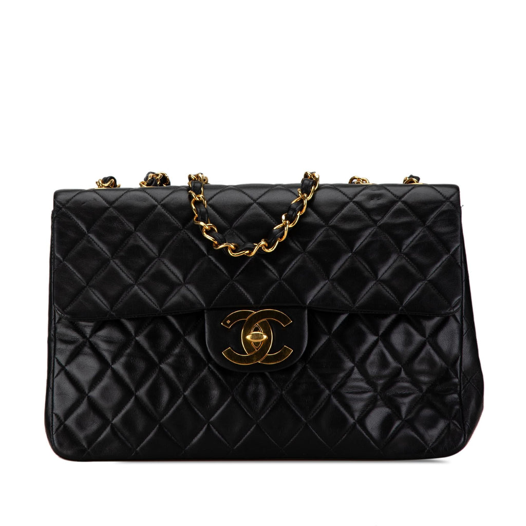 Chanel Maxi Classic Lambskin Single Flap (SHG-kQKahZ)