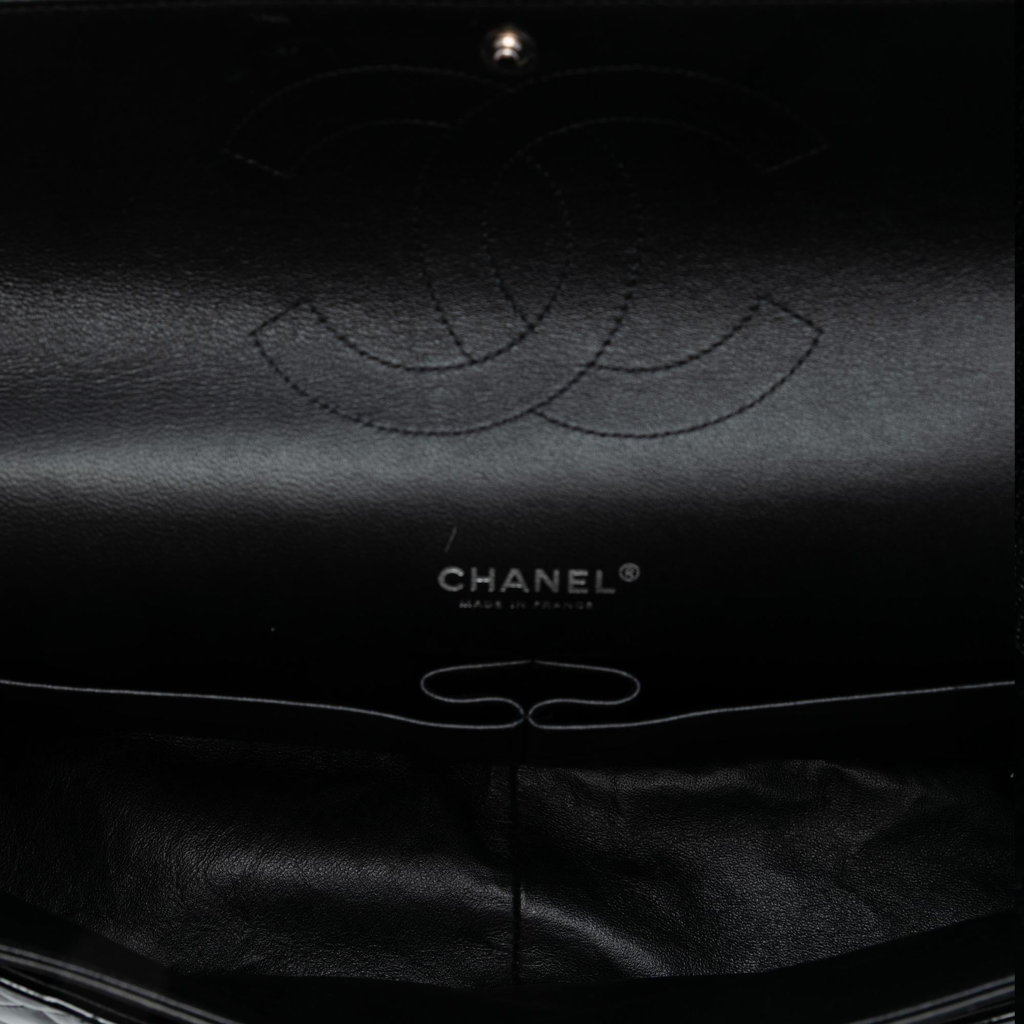 Chanel Maxi Classic Patent Double Flap