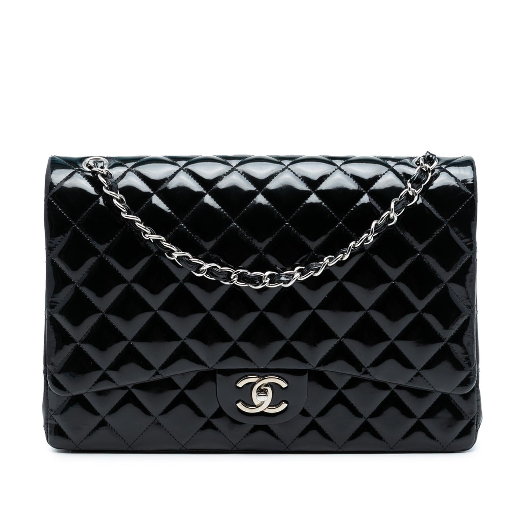 Chanel Maxi Classic Patent Double Flap