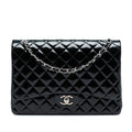 Chanel Maxi Classic Patent Double Flap