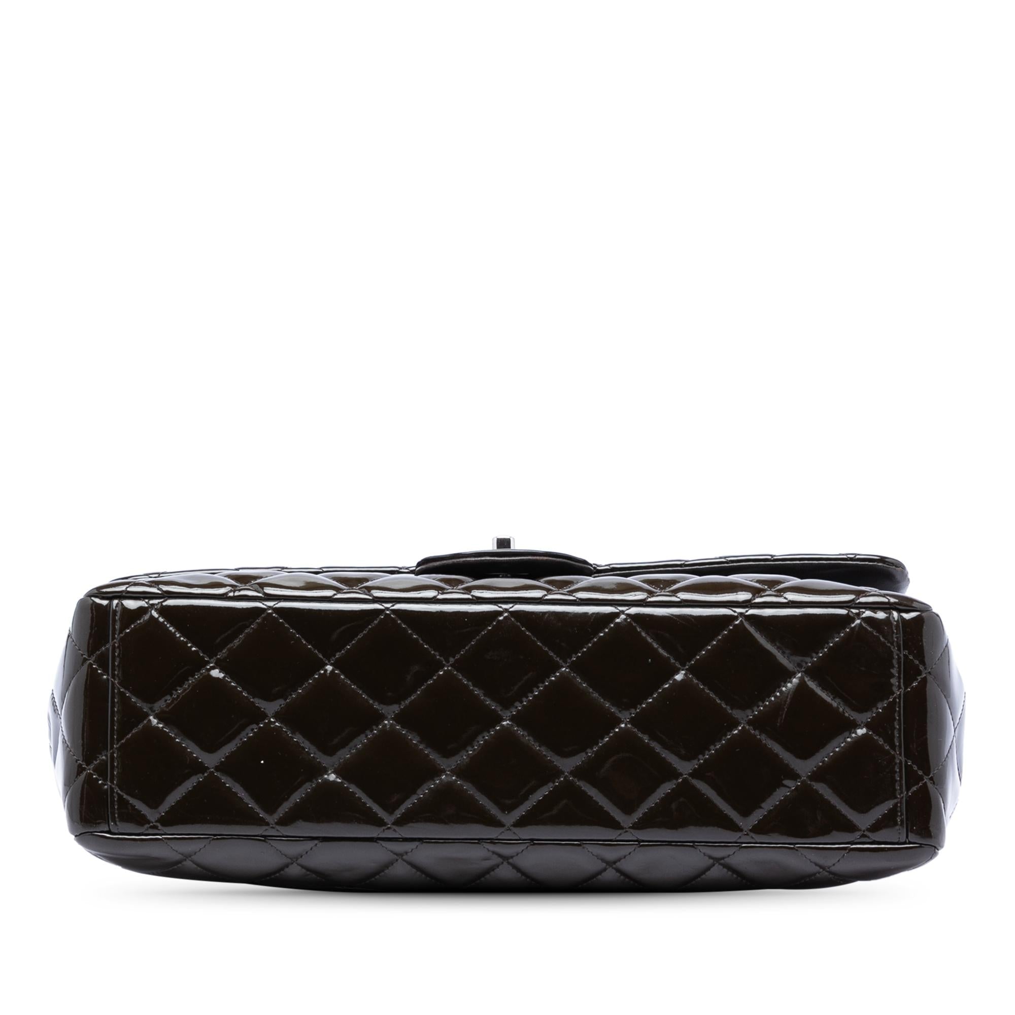 Chanel Maxi Classic Patent Double Flap
