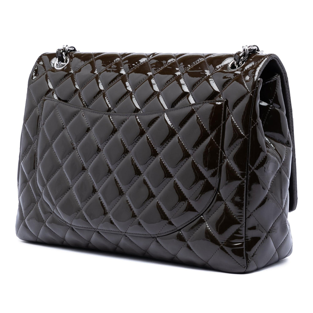 Chanel Maxi Classic Patent Double Flap