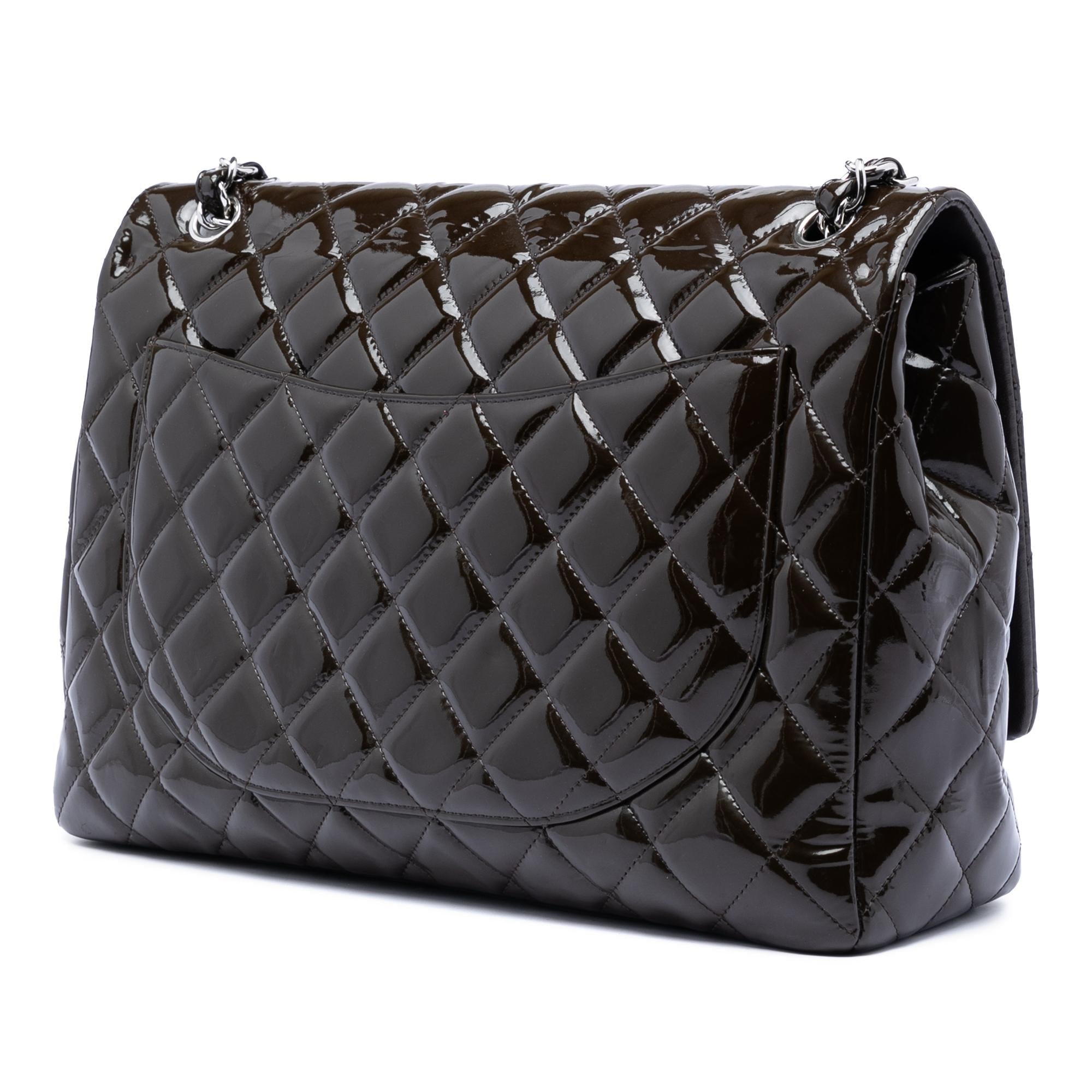Chanel Maxi Classic Patent Double Flap