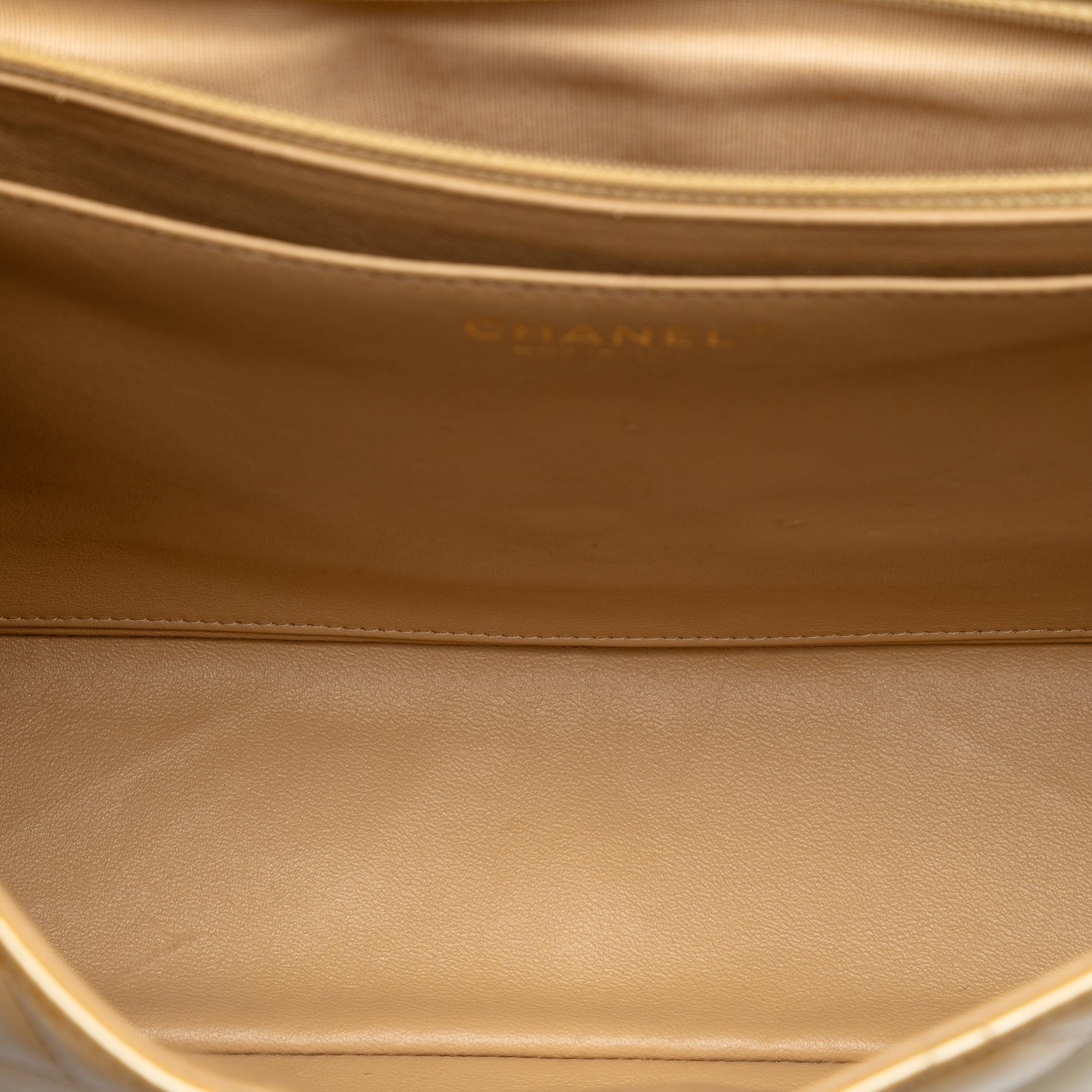 Chanel Maxi Classic Patent Single Flap