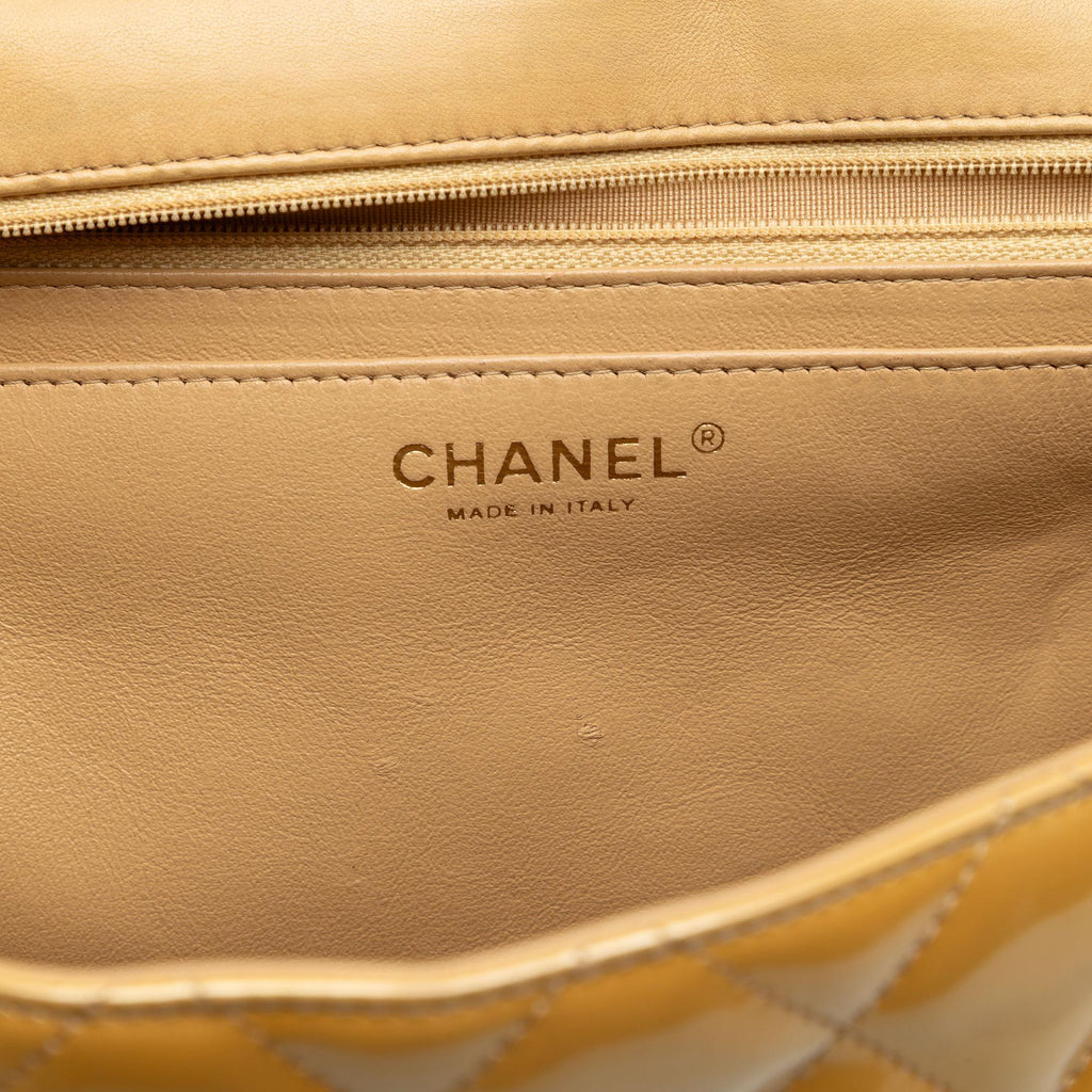 Chanel Maxi Classic Patent Single Flap