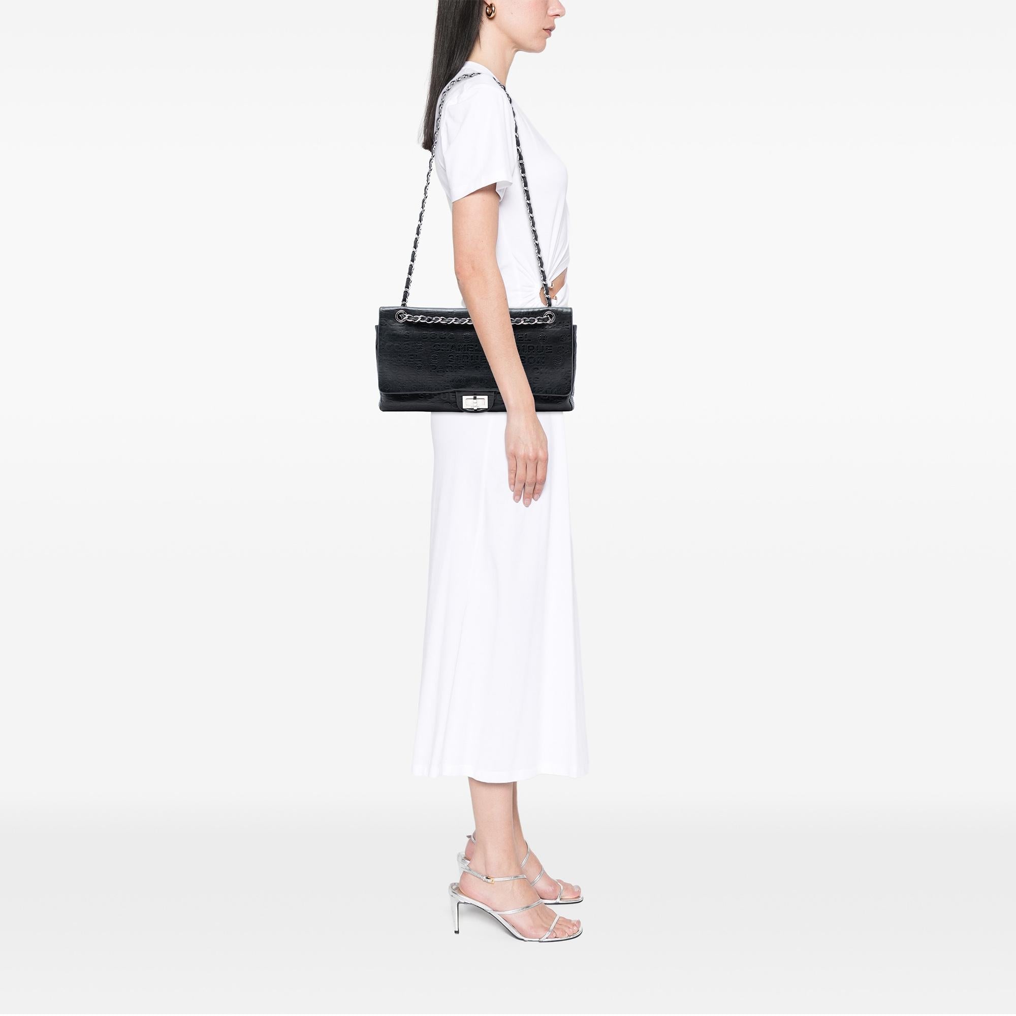 Chanel Maxi Embossed Calfskin 31 Rue Cambon Reissue 2.55 Double Flap