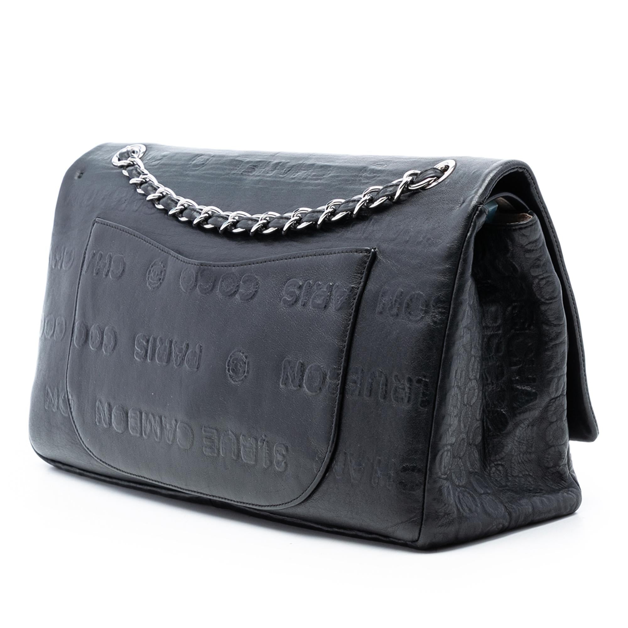 Chanel Maxi Embossed Calfskin 31 Rue Cambon Reissue 2.55 Double Flap