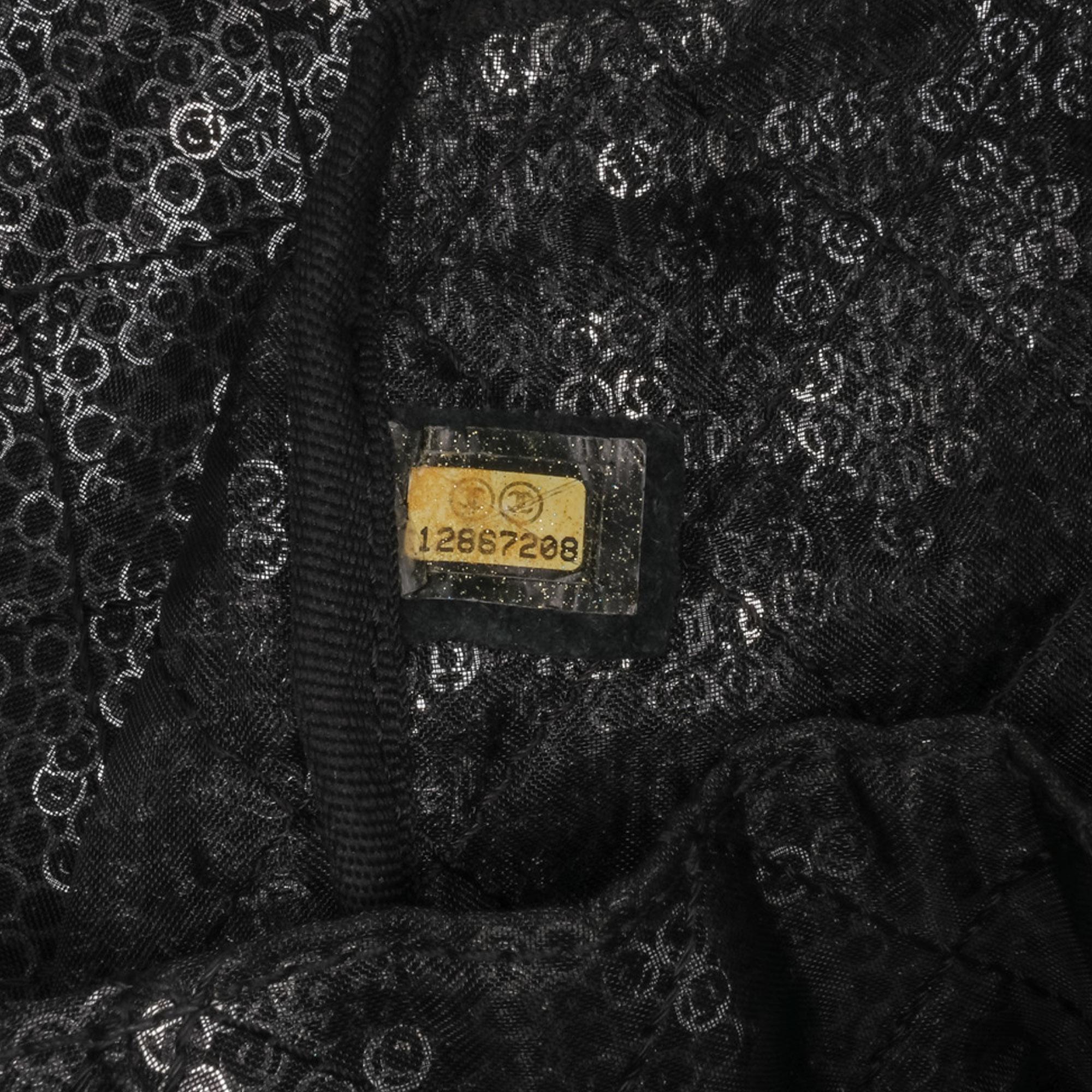 Chanel Maxi Hidden Sequins Mesh Flap