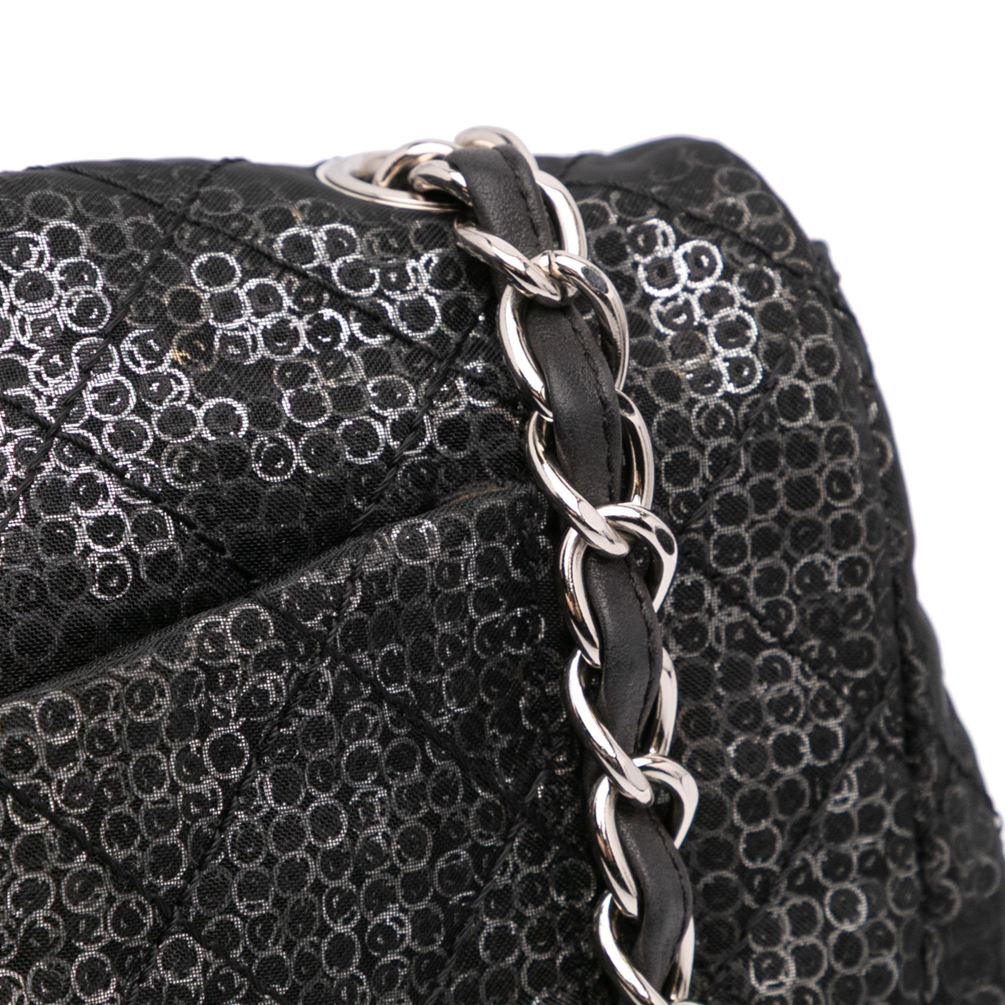 Chanel Maxi Hidden Sequins Mesh Flap