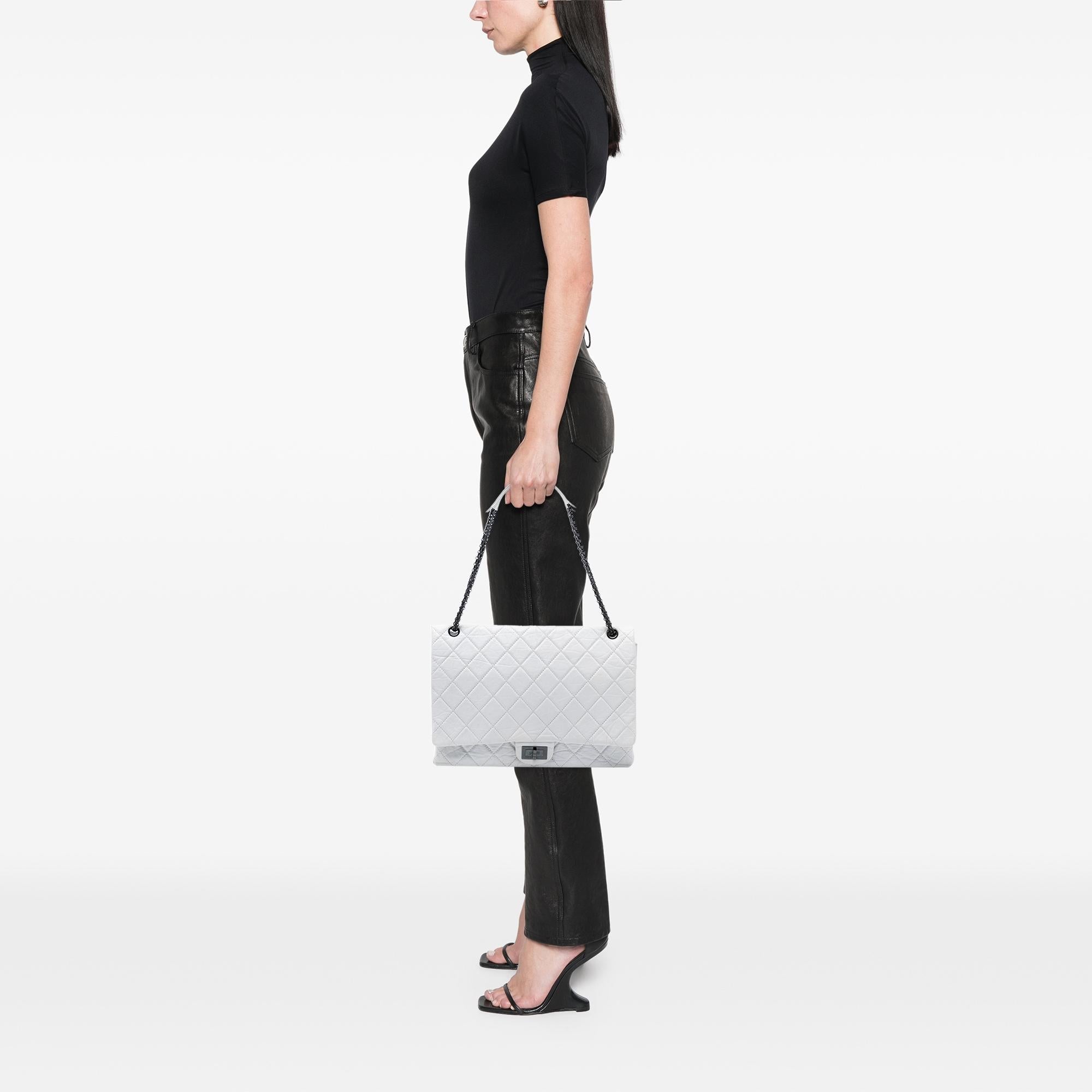 Chanel Maxi Quilted Aged Calfskin Reissue 2.55 Single Flap