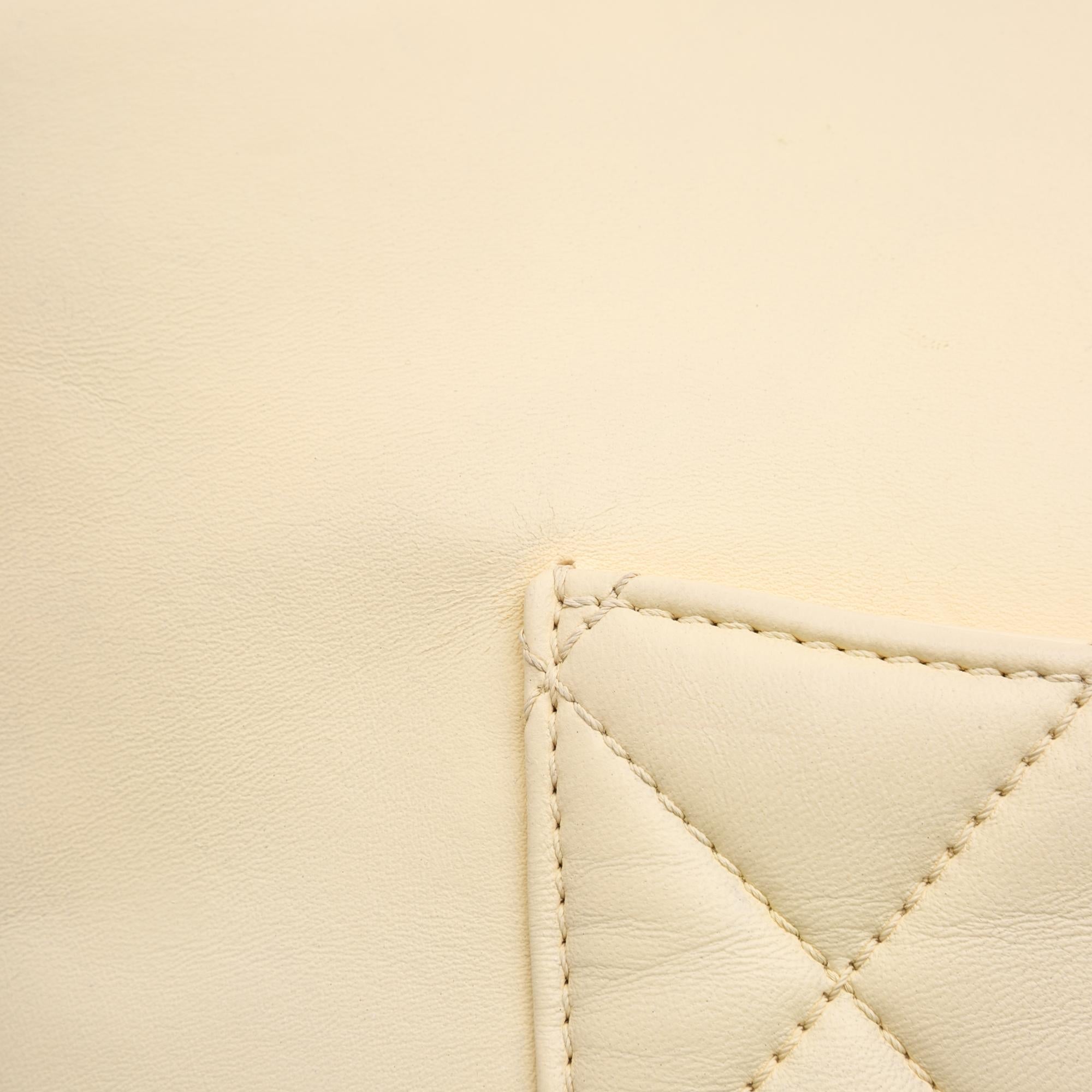 Chanel Maxi Quilted Calfskin Blizzard Zip Top Flap