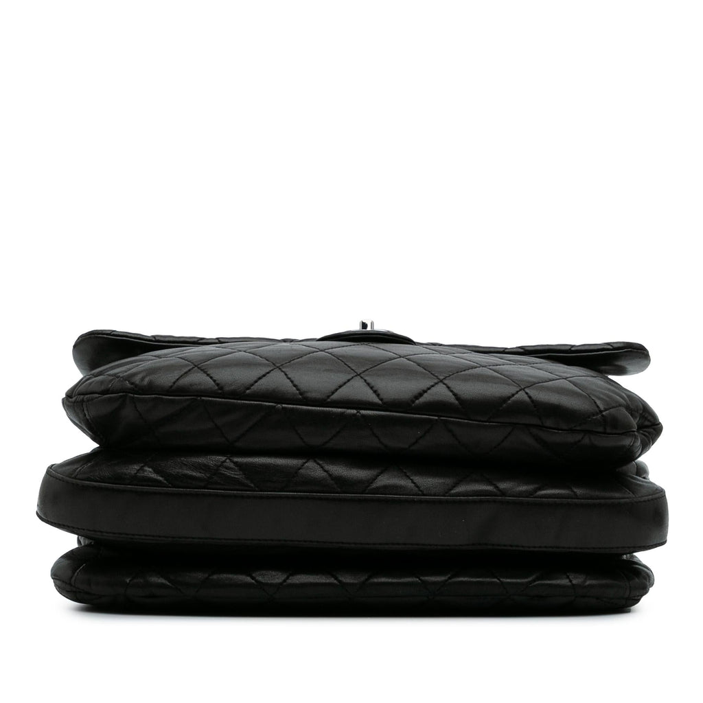 Chanel Maxi Quilted Lambskin 3 Flap