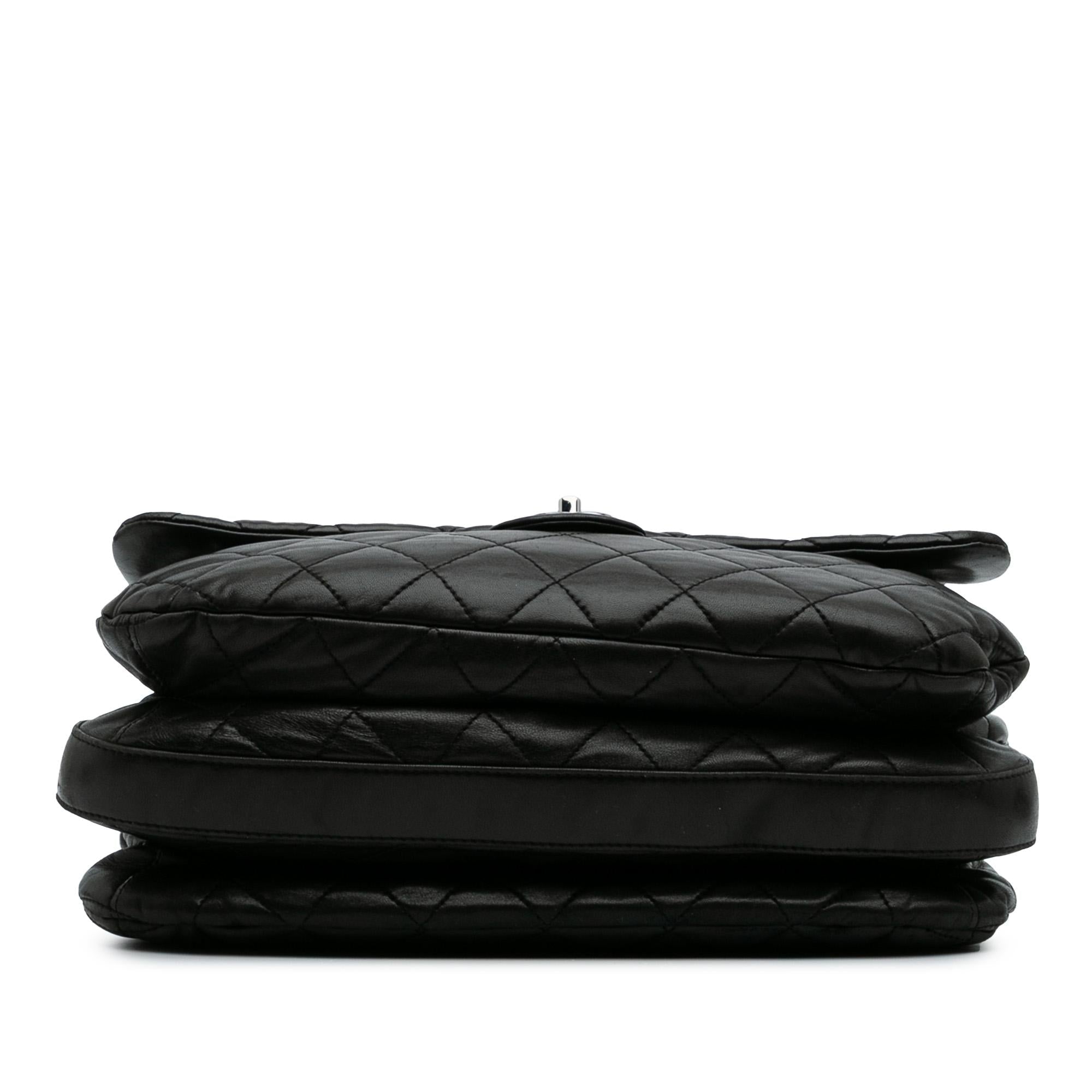 Chanel Maxi Quilted Lambskin 3 Flap