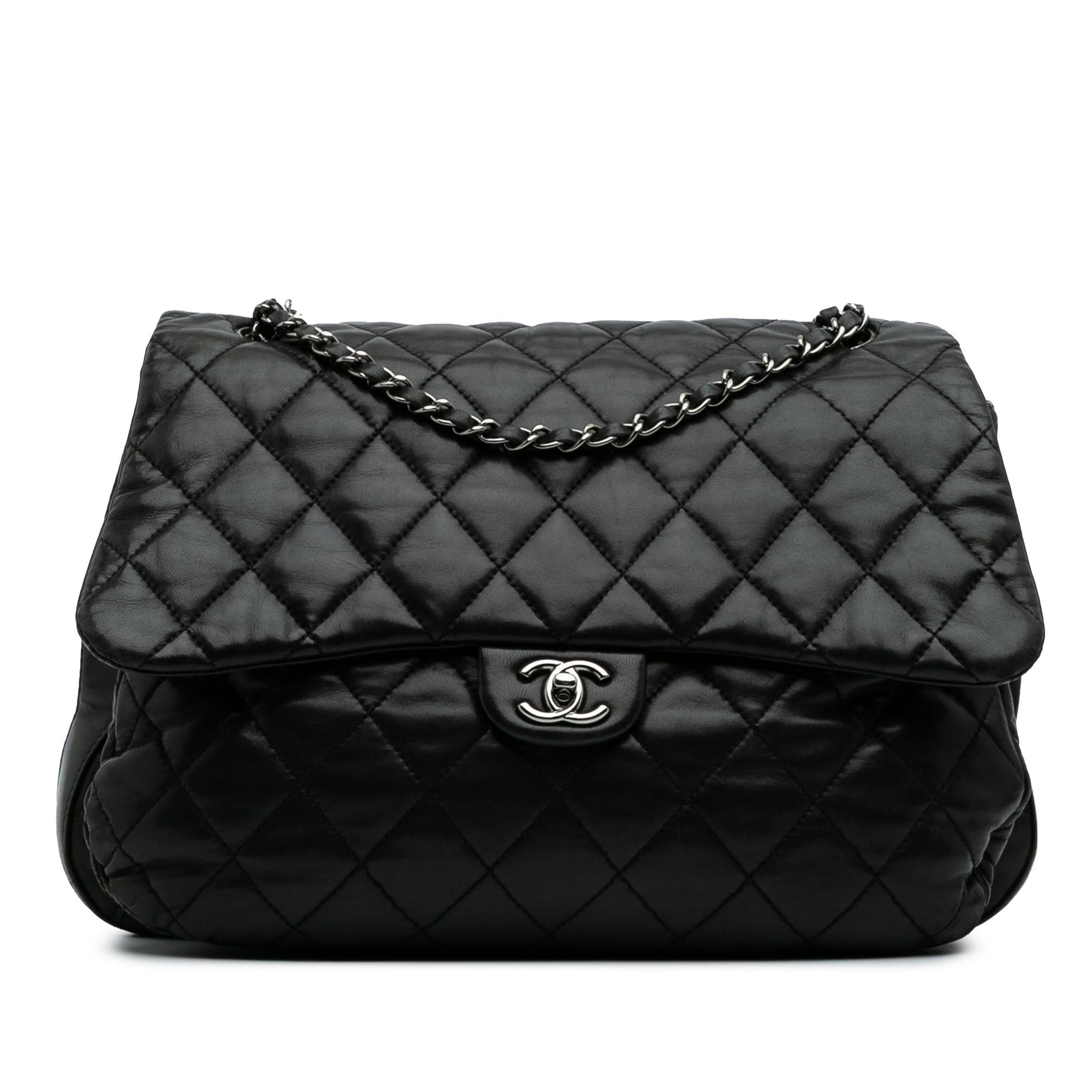 Chanel Maxi Quilted Lambskin 3 Flap