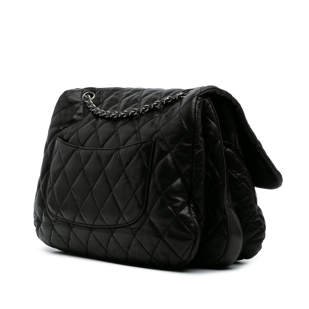 Chanel Maxi Quilted Lambskin 3 Flap