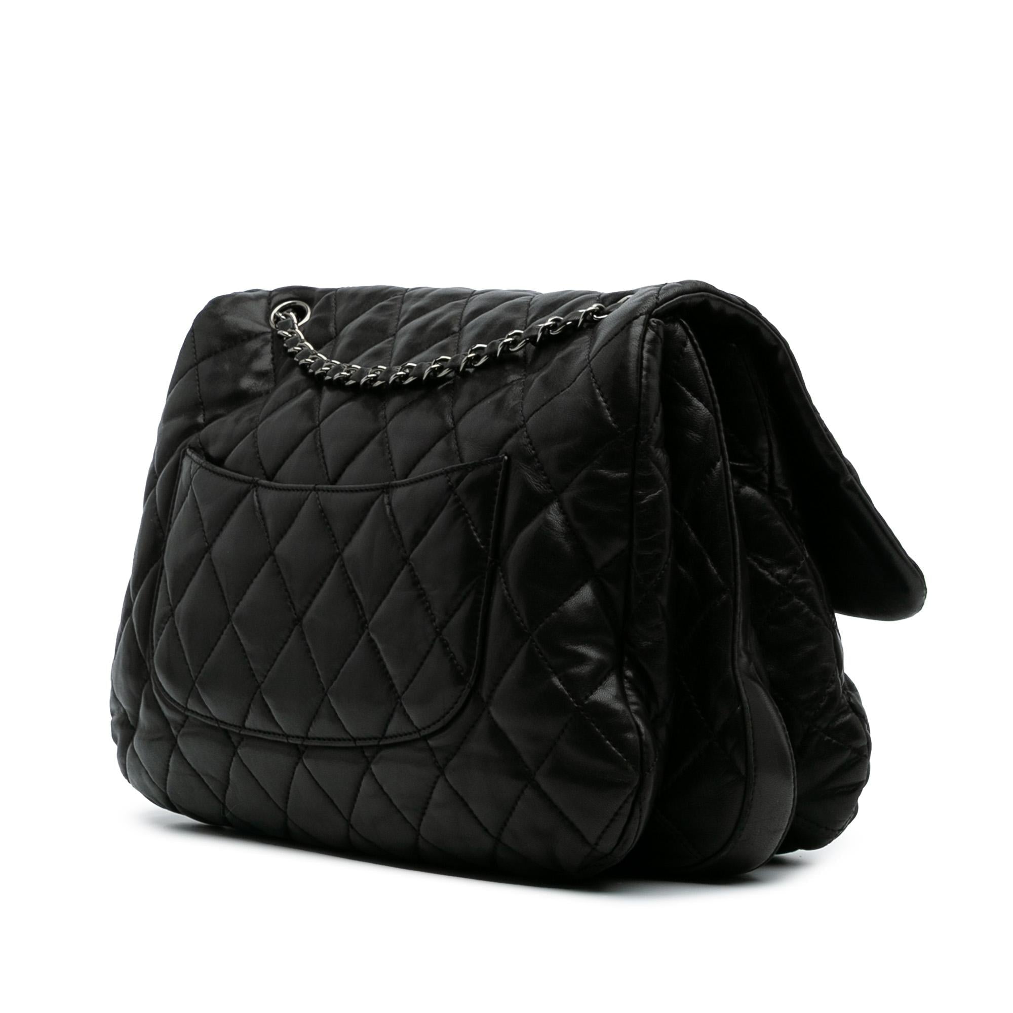 Chanel Maxi Quilted Lambskin 3 Flap