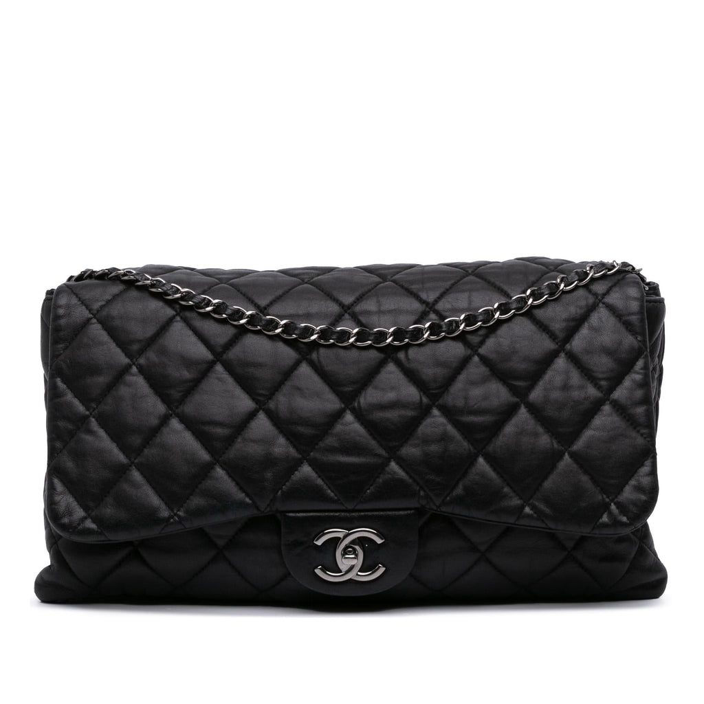 Chanel Maxi Quilted Lambskin 3 Flap