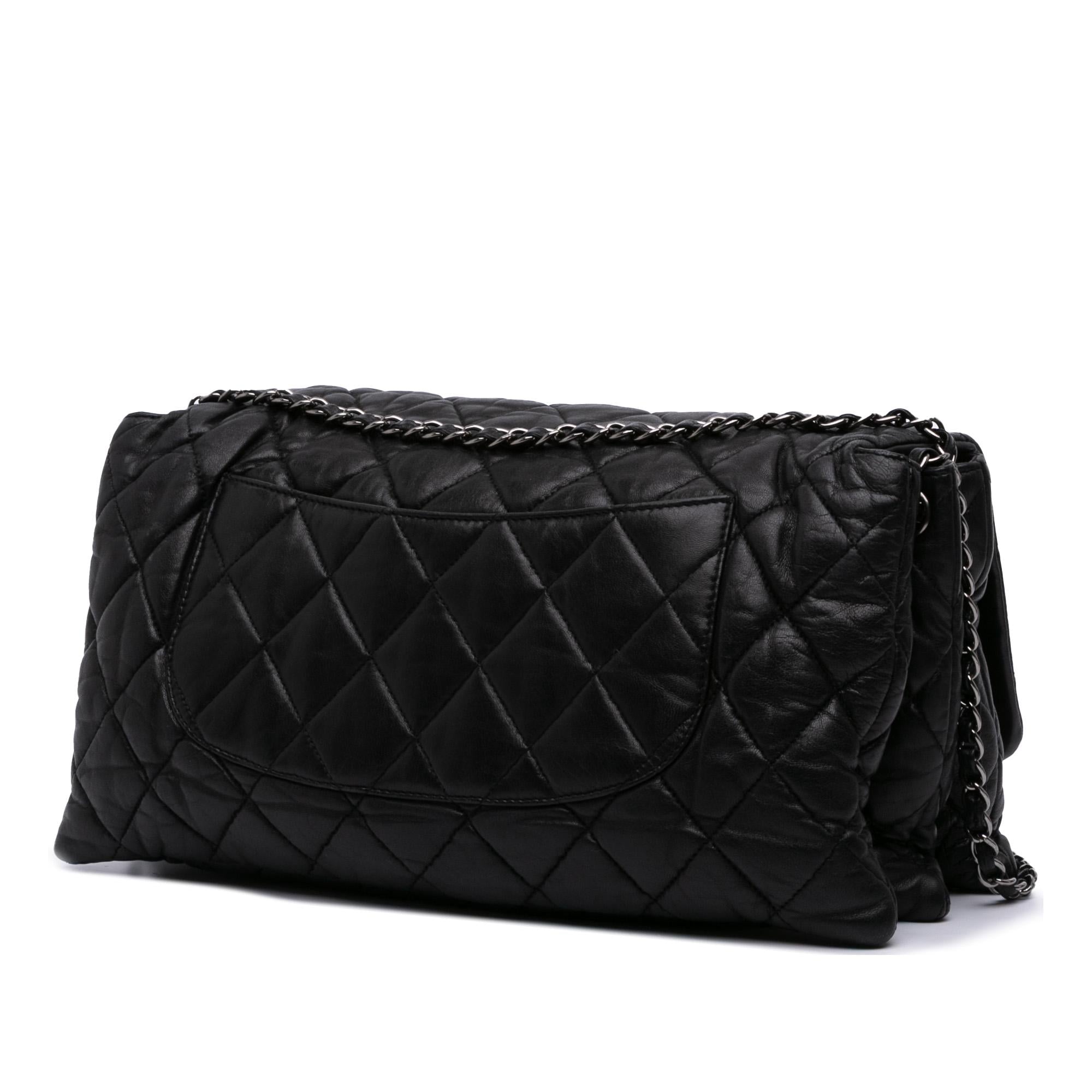 Chanel Maxi Quilted Lambskin 3 Flap