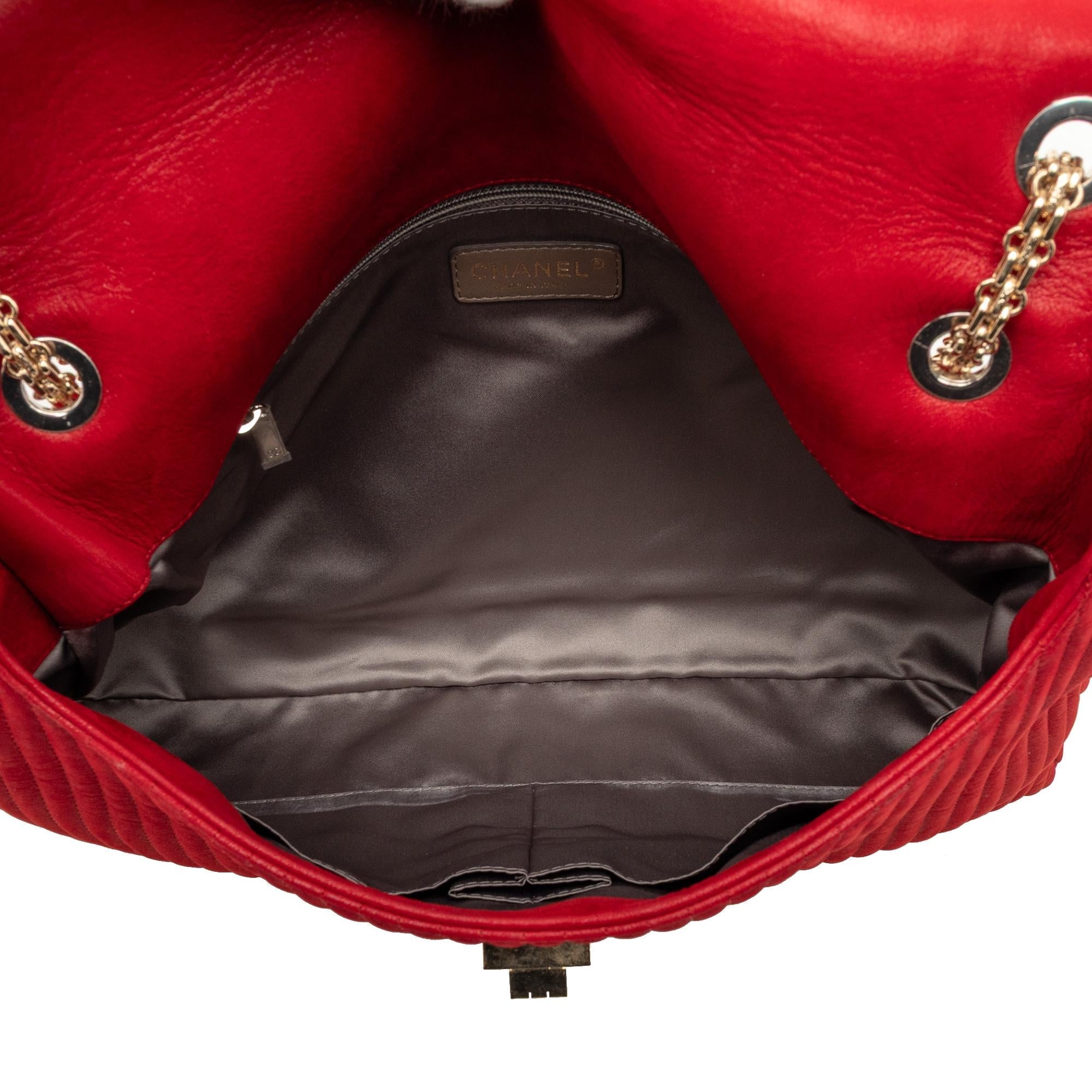 Chanel Maxi Vertical Quilted Calfskin Mademoiselle Lock Bijoux Flap