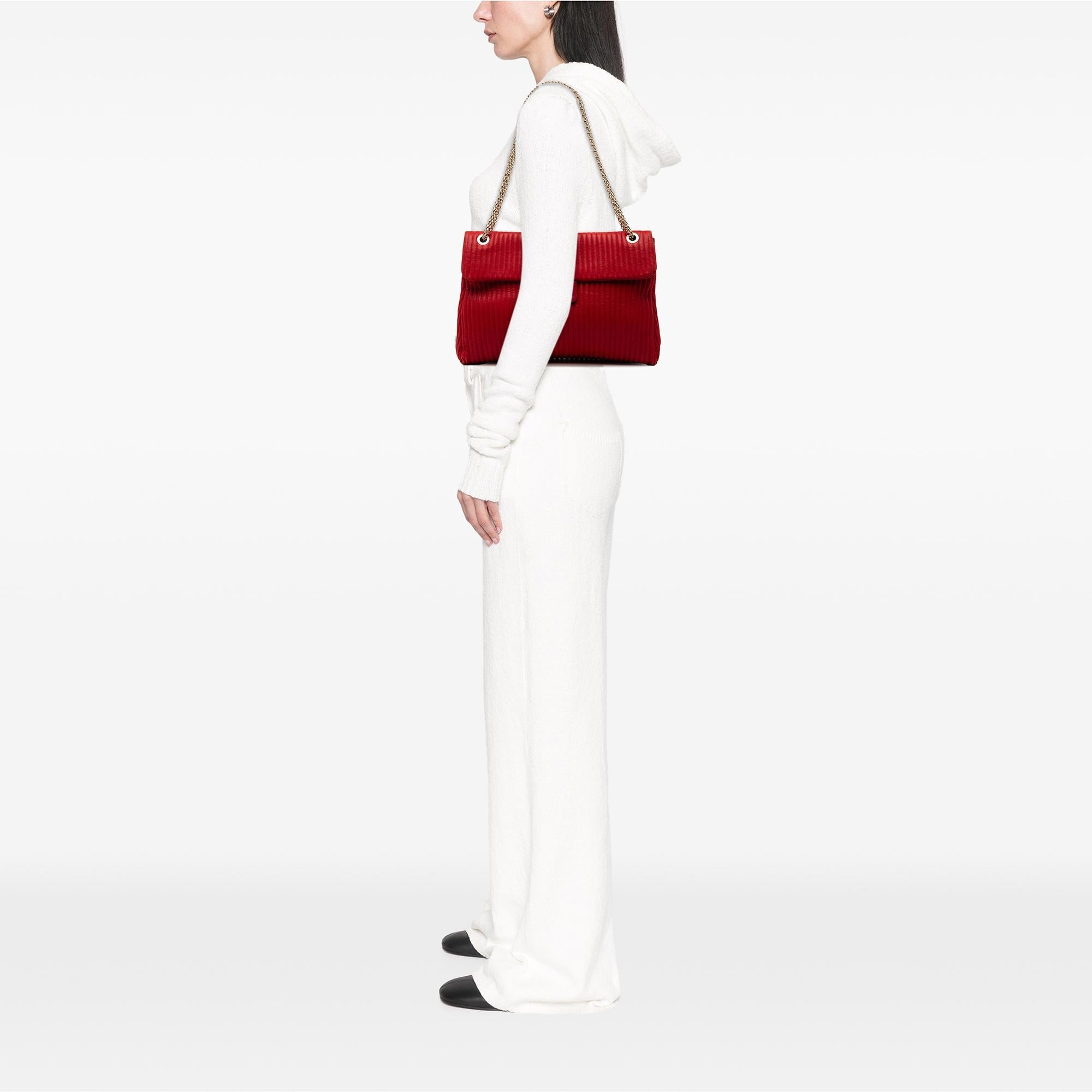 Chanel Maxi Vertical Quilted Calfskin Mademoiselle Lock Bijoux Flap
