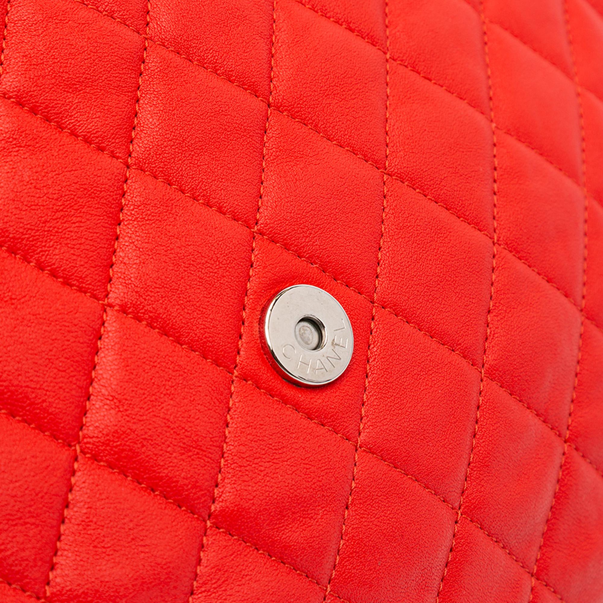 Chanel Maxi Washed Lambskin Chain Around Flap