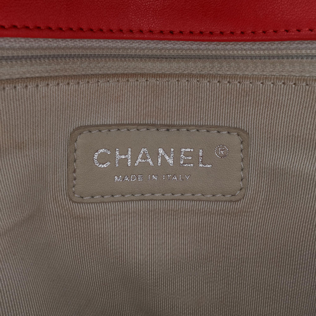 Chanel Maxi Washed Lambskin Chain Around Flap