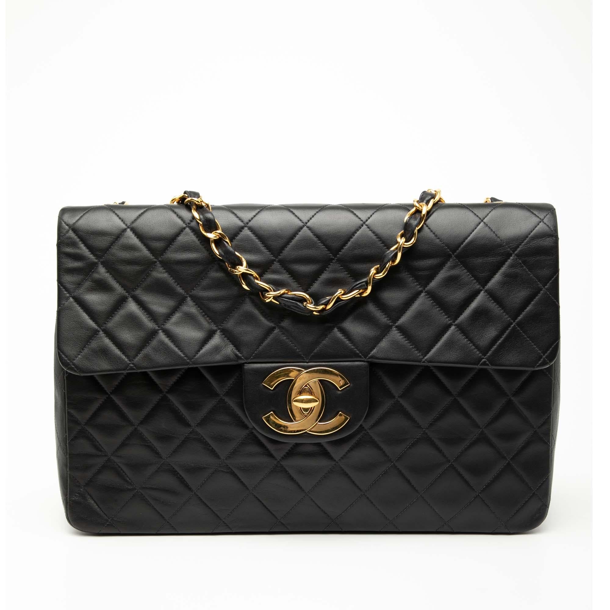 Chanel Maxi XL Classic Lambskin Single Flap