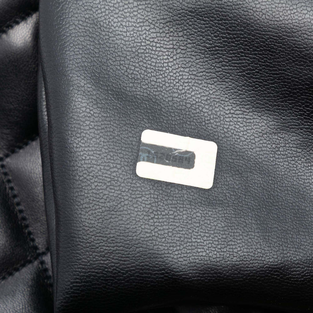 Chanel Maxi XL Quilted Lambskin Clutch with Chain