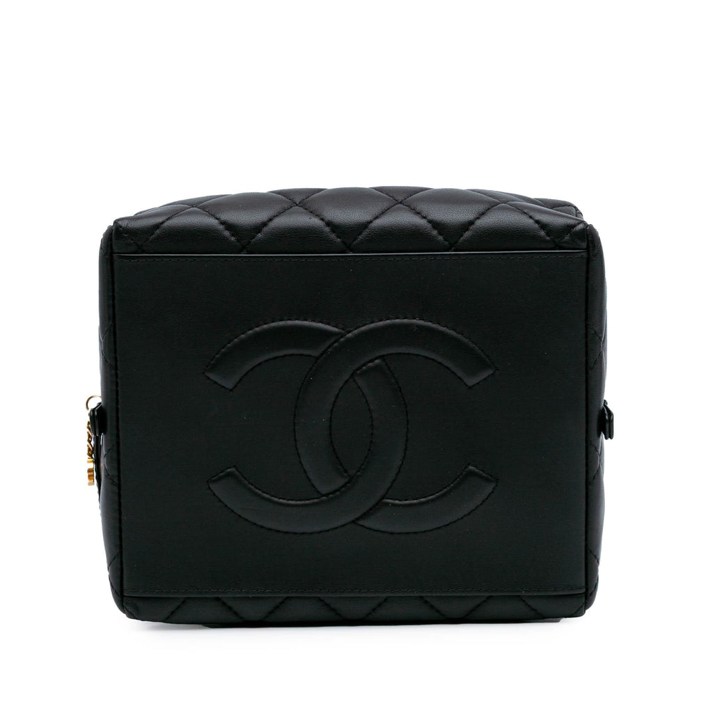 Chanel Métiers d'Art CC Quilted Lambskin Box Top Handle Satchel