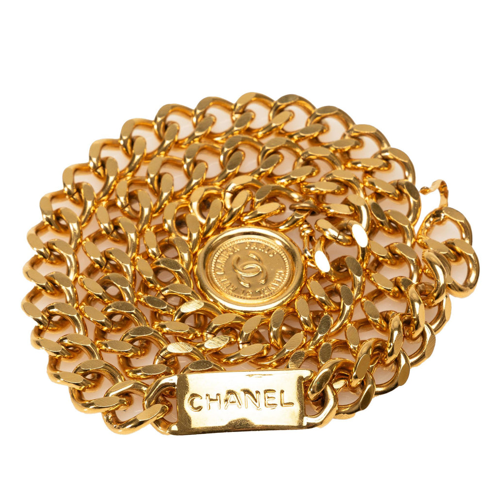 Chanel Medallion Chain-Link Belt - 36 / 92 (SHG-7gk2sc)