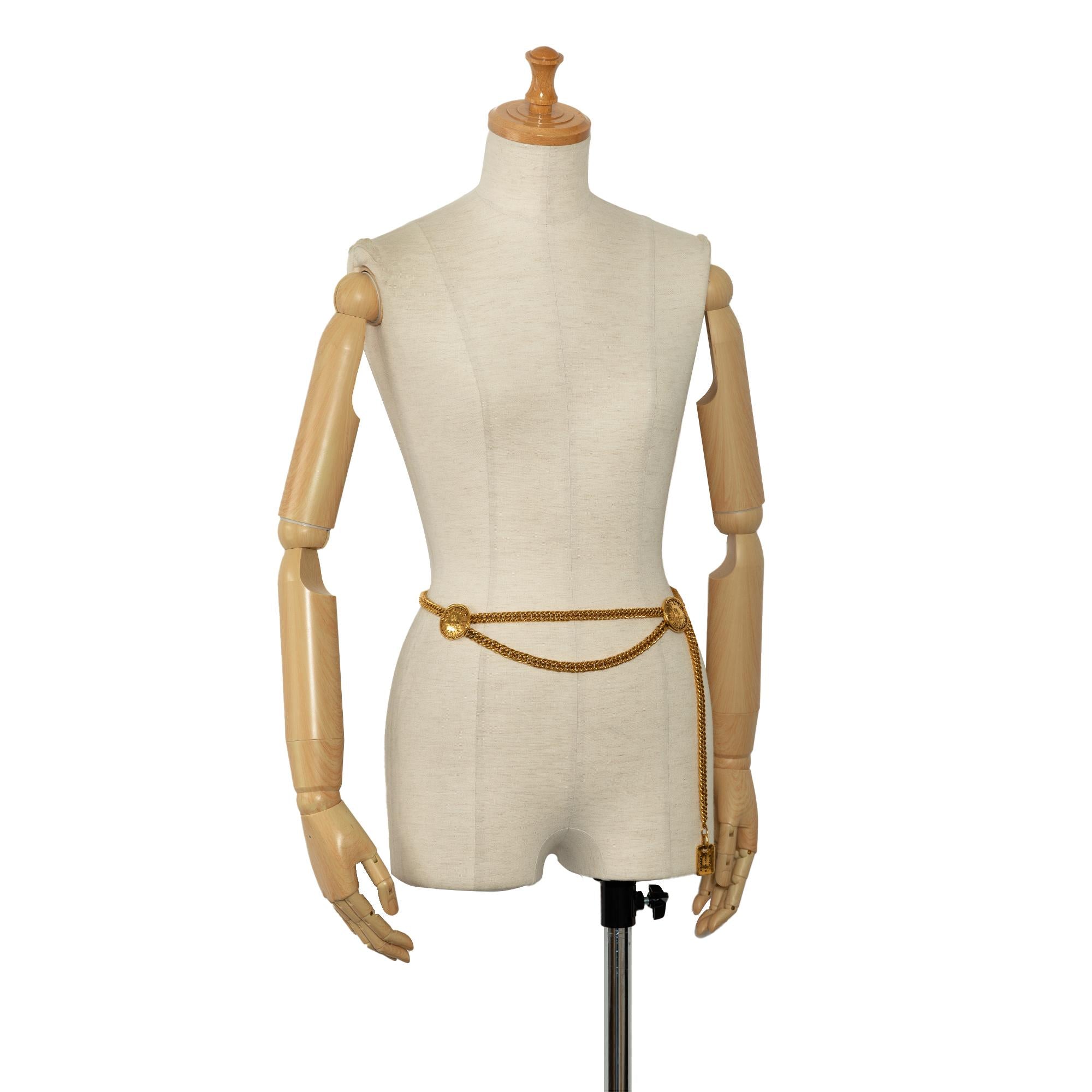 Chanel Medallion Chain-Link Belt - 38 / 96.00 (SHG-siCK65)