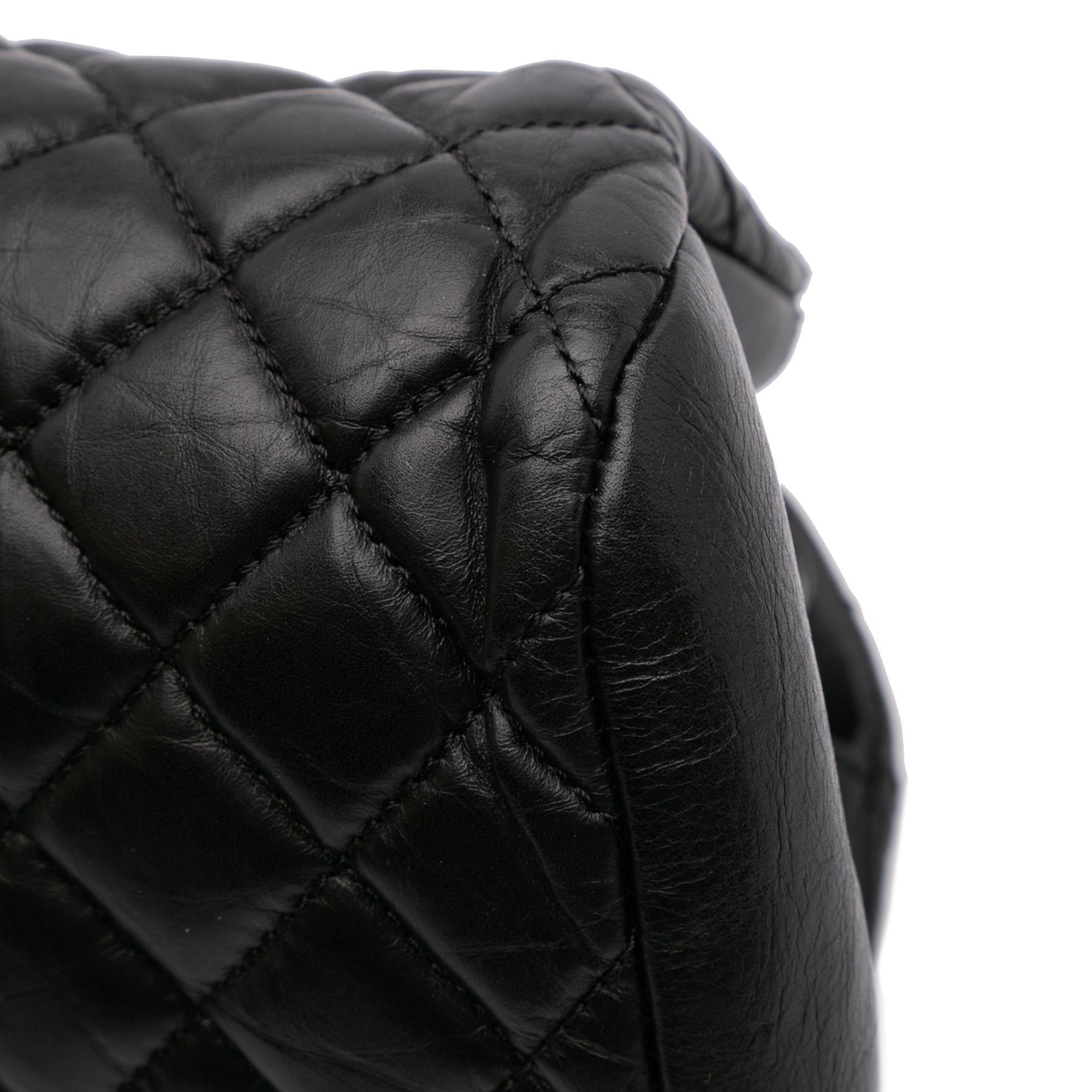 Chanel Medium Aged Calfskin Just Mademoiselle Bowling Bag