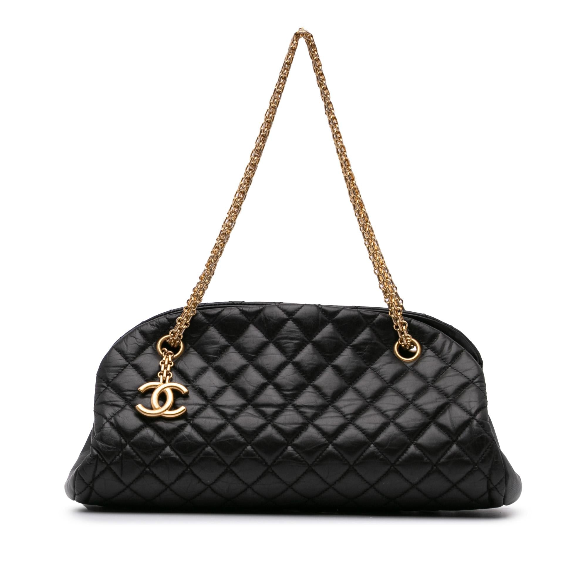 Chanel Medium Aged Calfskin Just Mademoiselle Bowling Bag