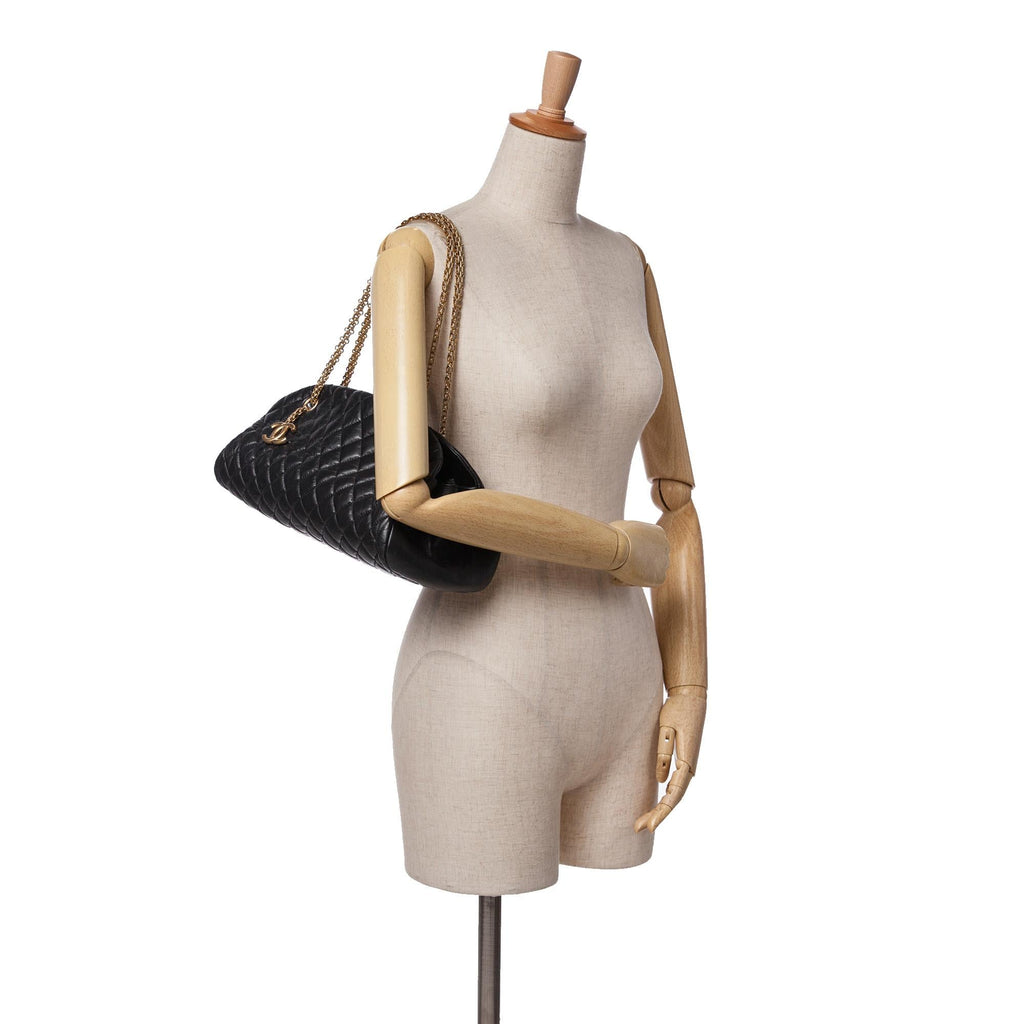 Chanel Medium Aged Calfskin Just Mademoiselle Bowling Bag