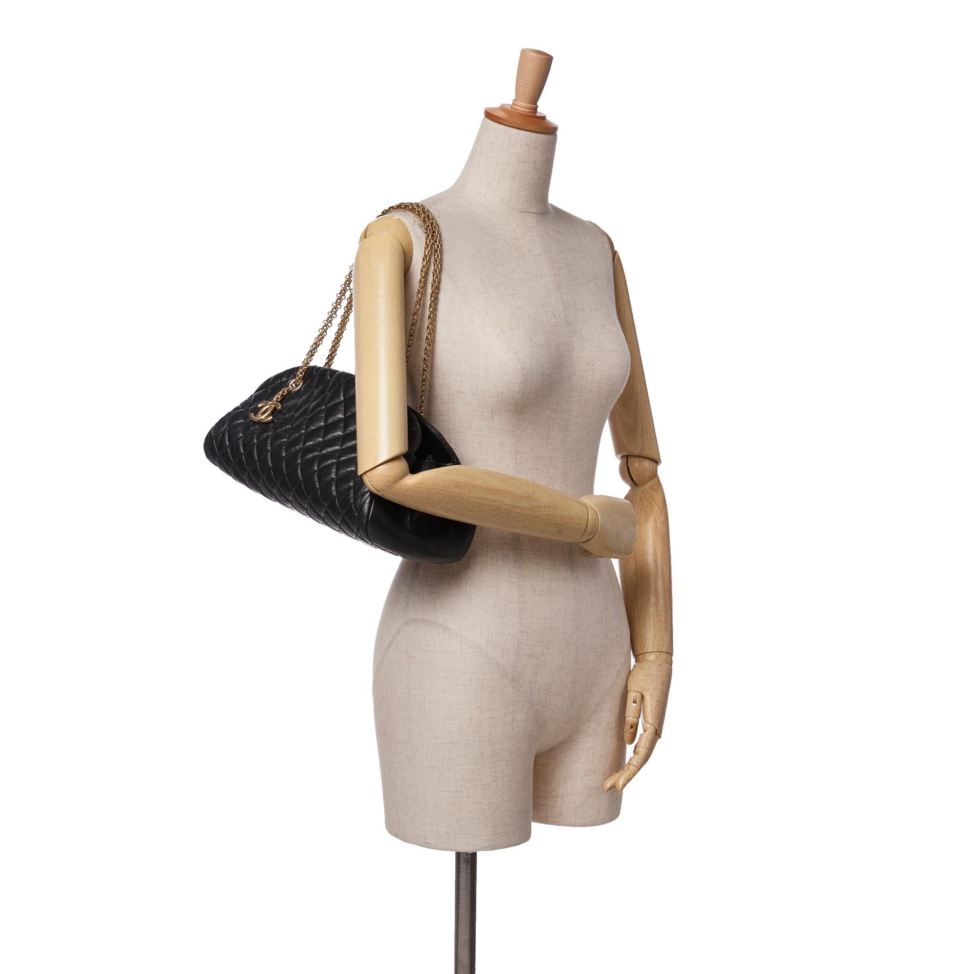 Chanel Medium Aged Calfskin Just Mademoiselle Bowling Bag