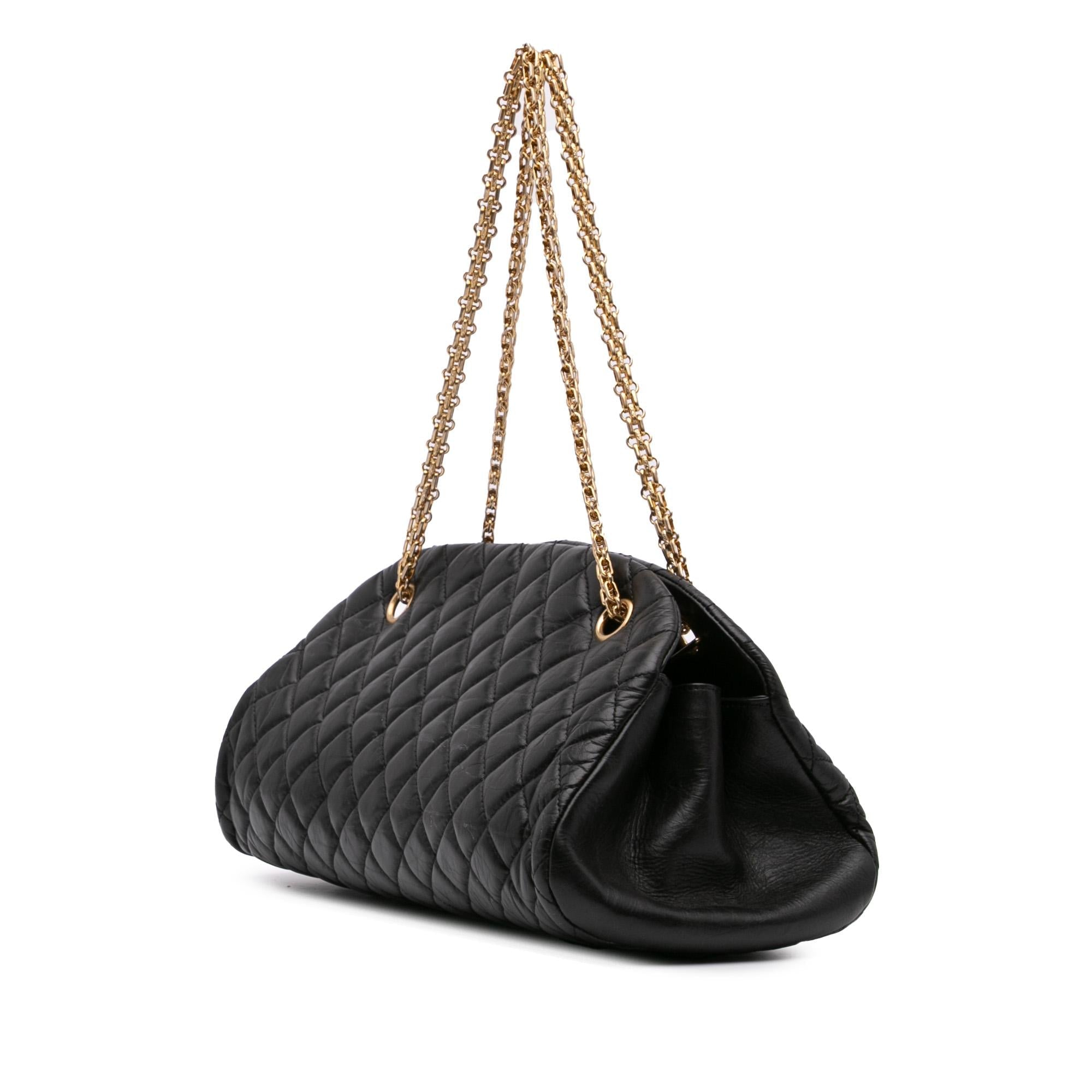 Chanel Medium Aged Calfskin Just Mademoiselle Bowling Bag