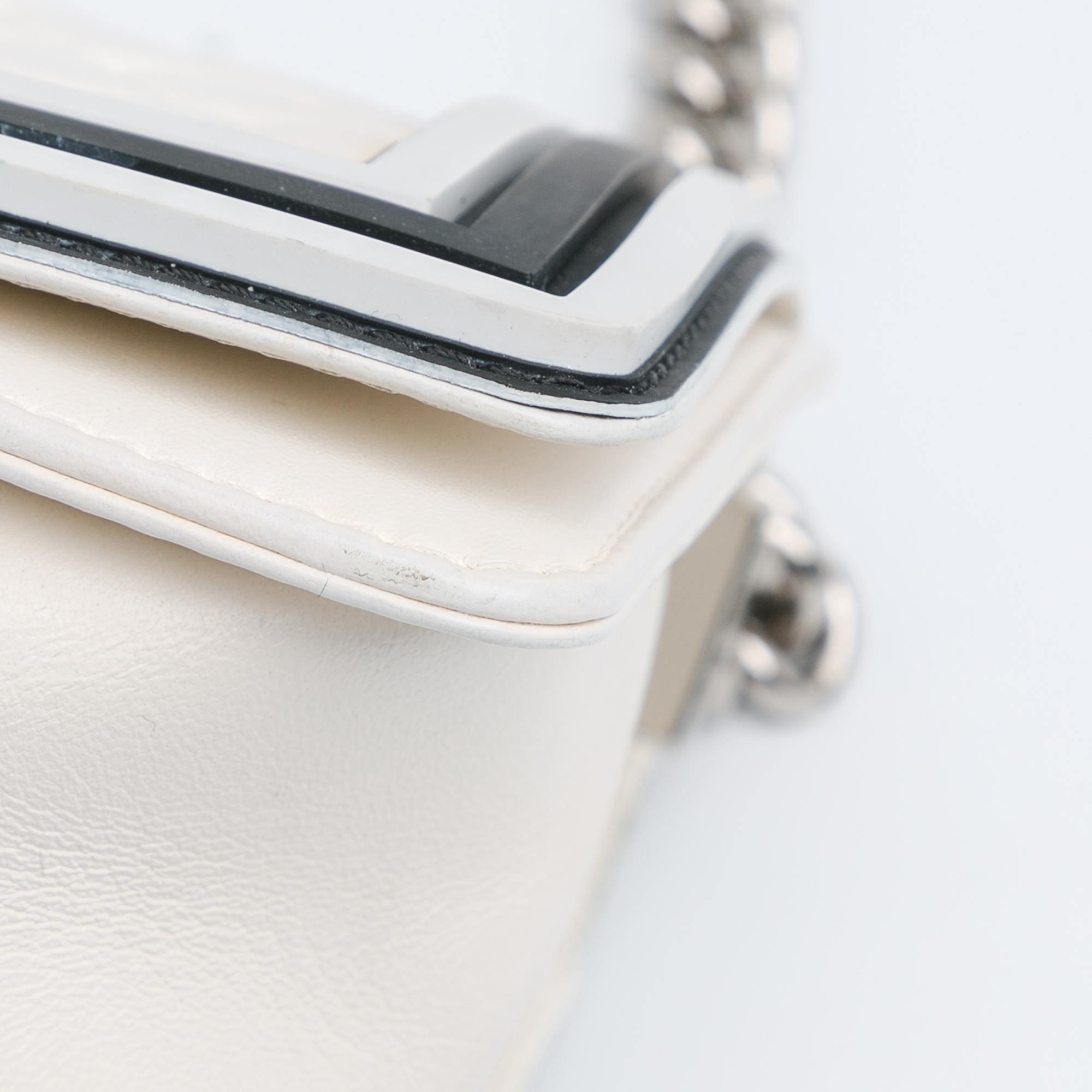 Chanel Medium Bicolor Lambskin and Rubber Boy Flap