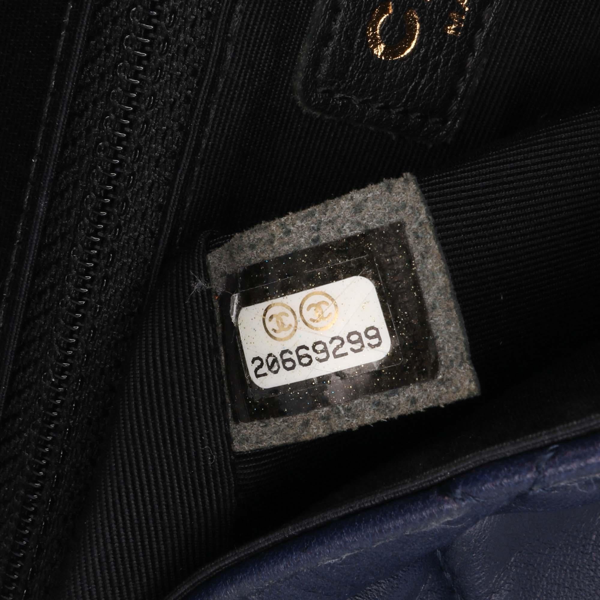 Chanel Medium Bicolor Quilted Lambskin Elegant CC Flap