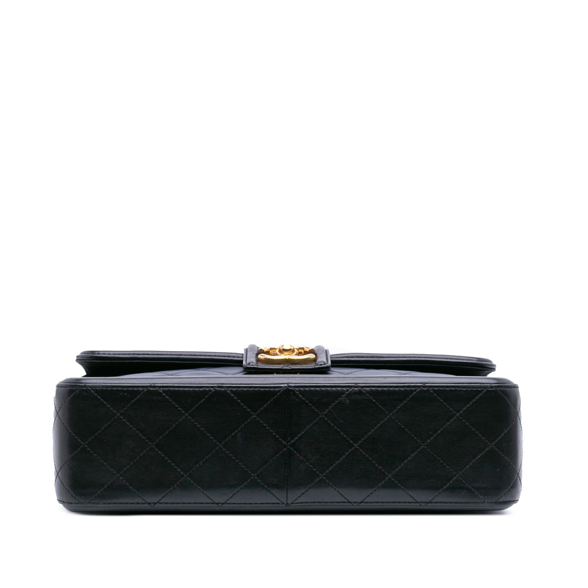 Chanel Medium Bicolor Quilted Lambskin Elegant CC Flap