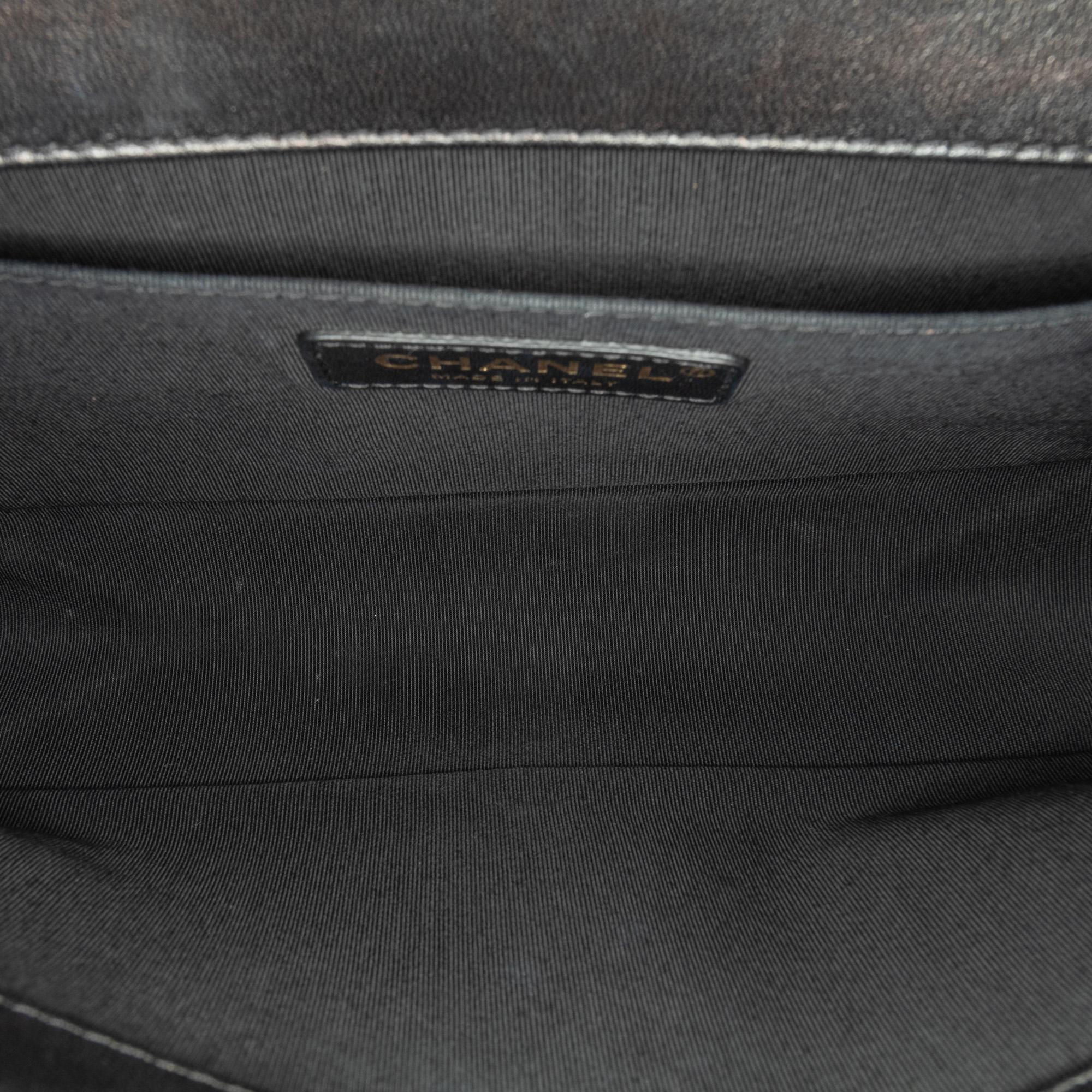 Chanel Medium Braided Chevron Cotton and Lambskin Boy Flap (SHG-zXlQPe)