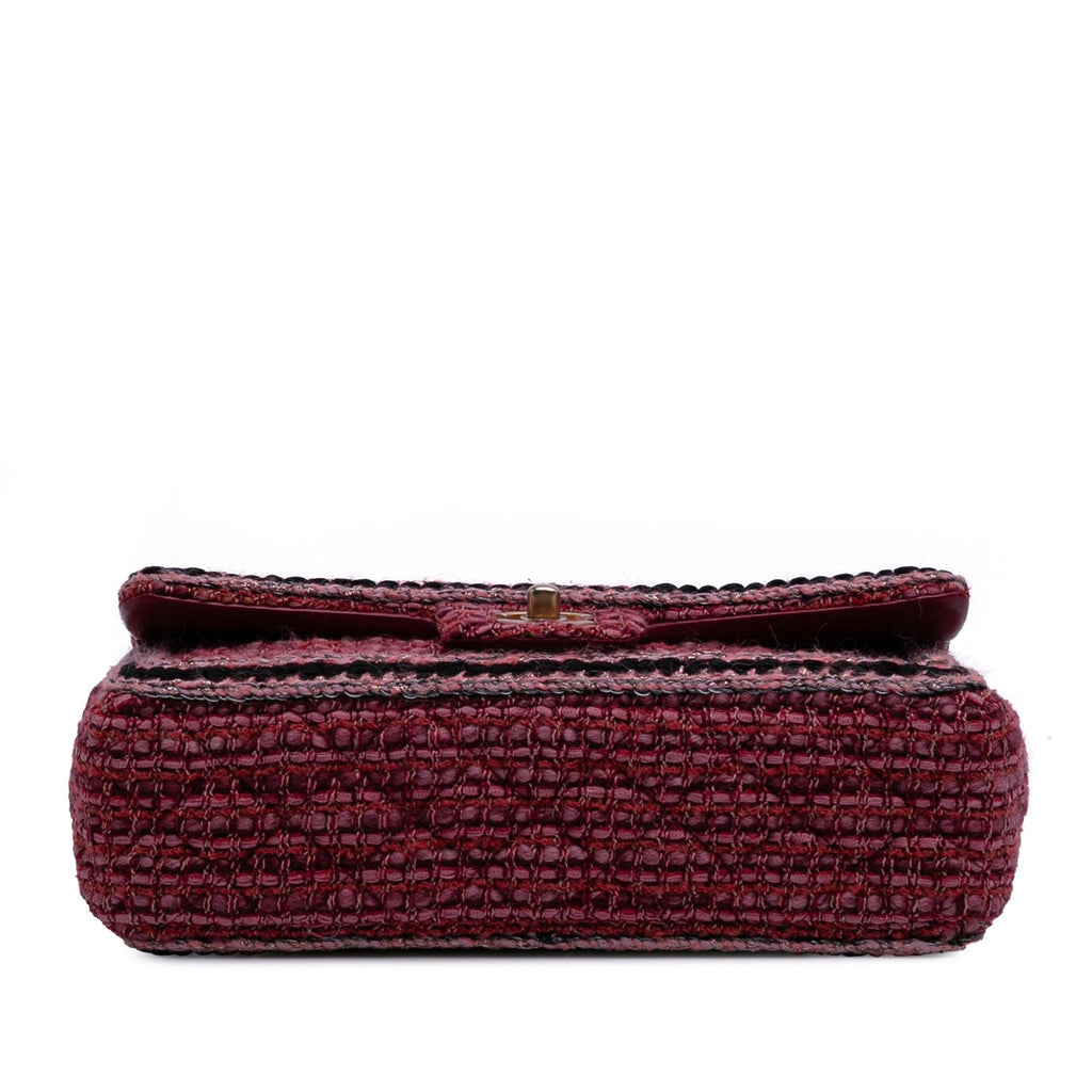 Chanel Medium Braided Classic Tweed Single Flap
