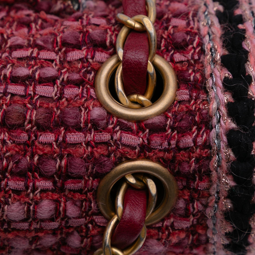 Chanel Medium Braided Classic Tweed Single Flap